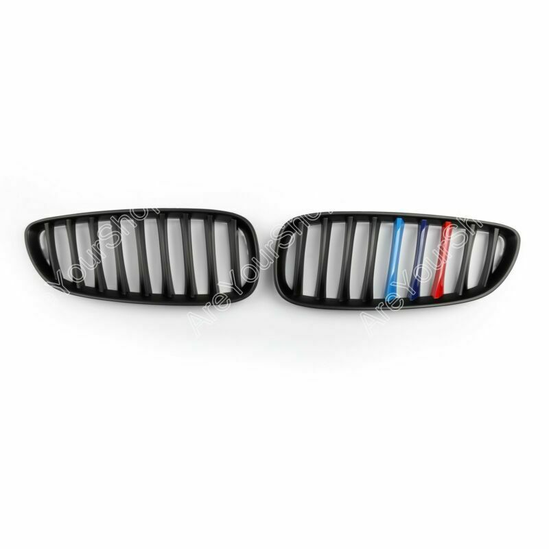 PALASER 2Pcs M-color Matte Black Front Kidney Grille Grill For 2009-2016 BMW Z4 E89