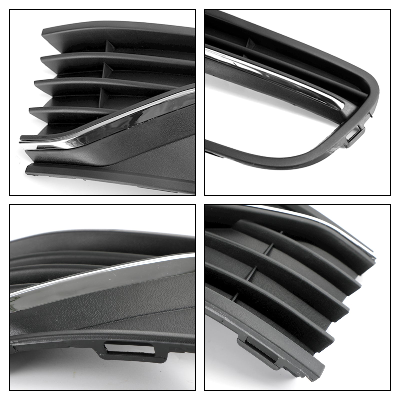 PALASER 2014-2017 Vw Polo 6R Pair Front Bumper Fog Light Cover Grill 56C0853665J 6C0853666J - Image 14