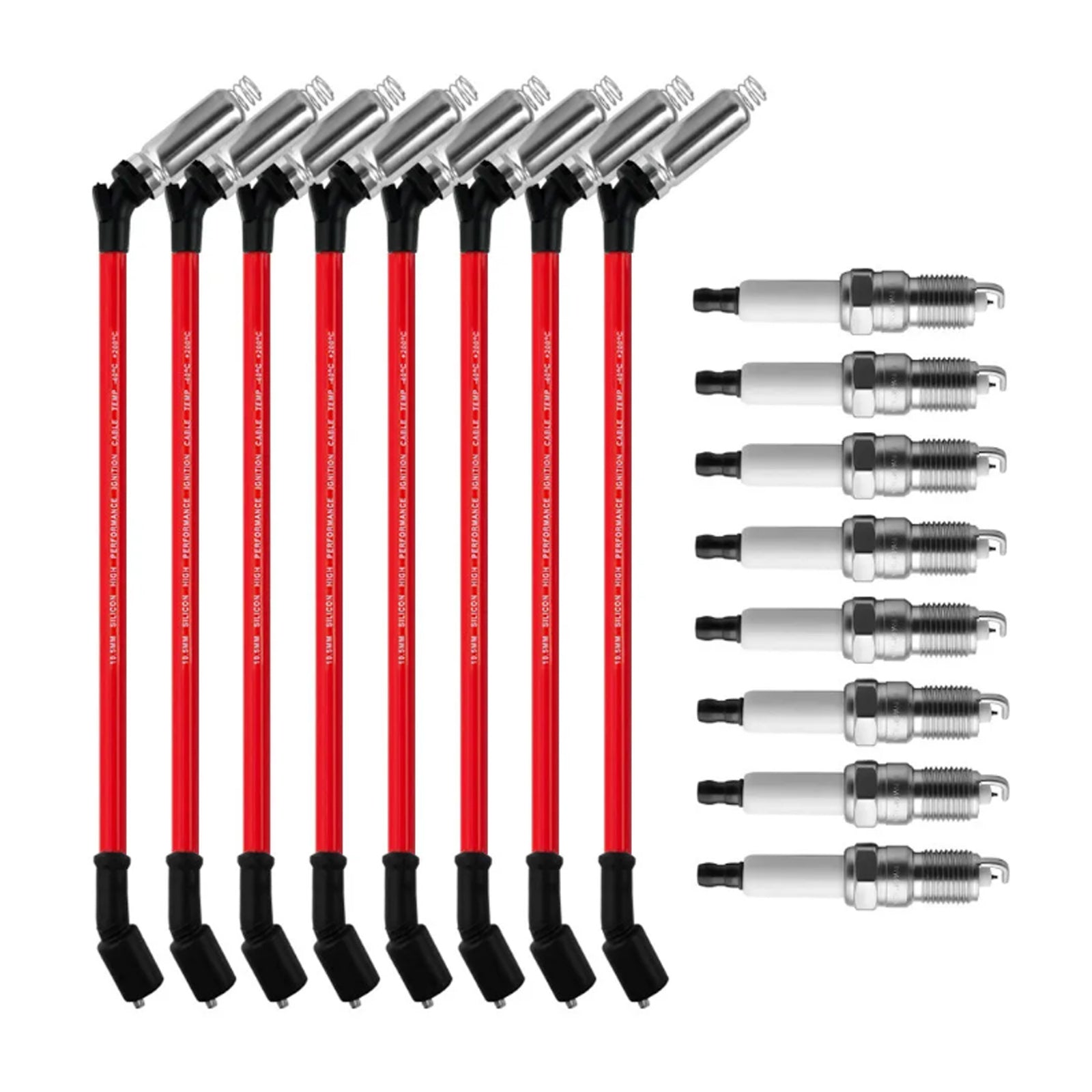 PALASER 2005-2007 Buick Rainier 5.3L V8 8x Spark Plugs +wires 10.5mm Set 19299585 41962 - Image 4