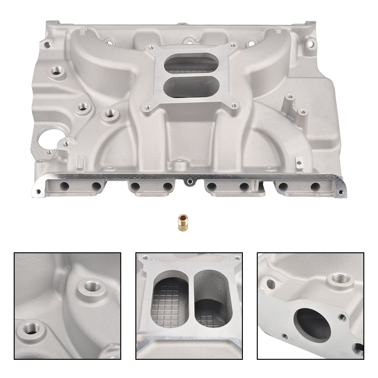 PALASER Ford Fe 390 406 410 427 428 Dual Plane Satin Intake Manifold Aluminum - Image 9
