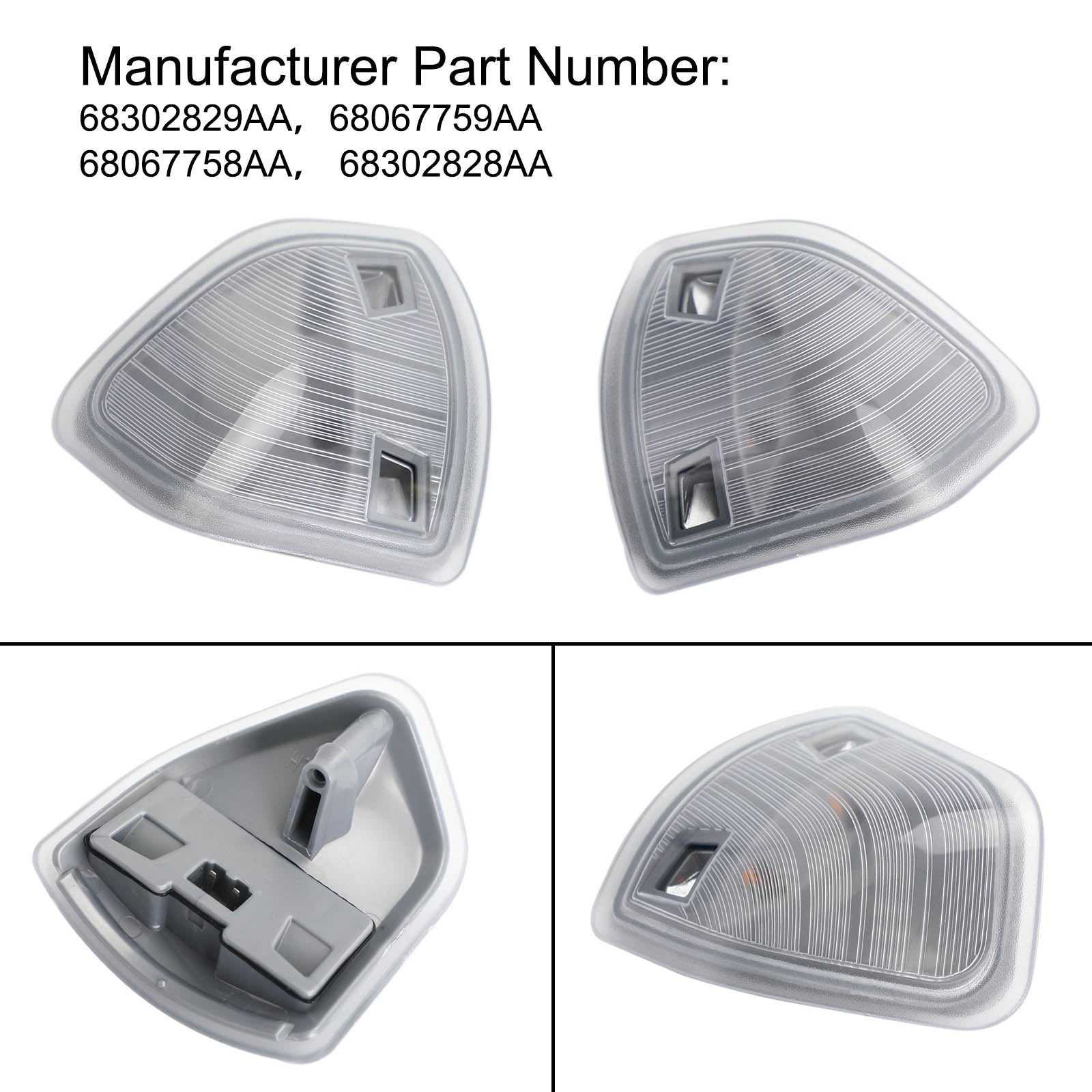 PALASER Tow Mirror Turn Signal Smoked Light Set (lh + Rh) For Dodge Ram 1500 2500 3500 - Image 2