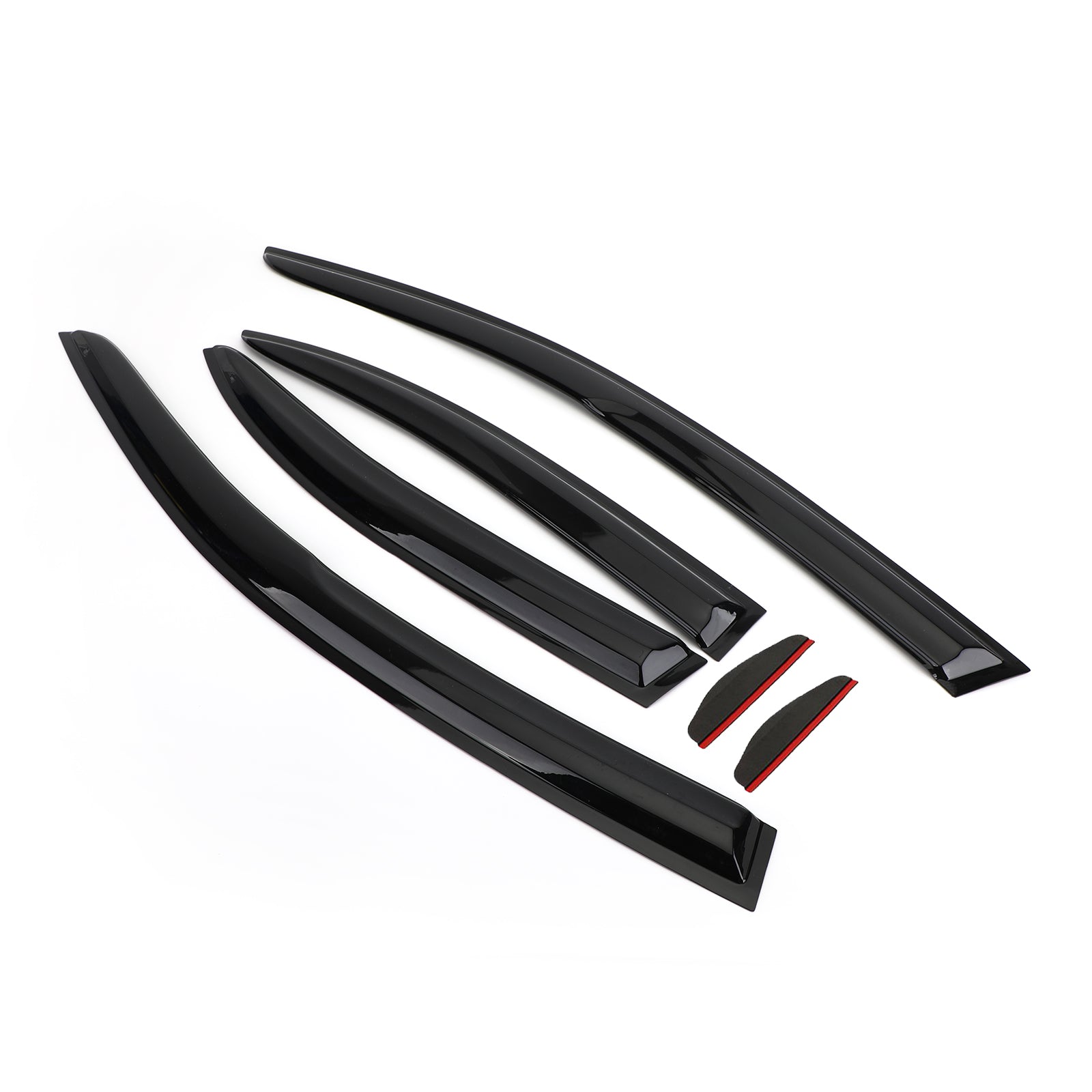 PALASER Car Window Sun Rain Guard Visors Kit 6PCS For Mitsubishi Lancer 2008-2017