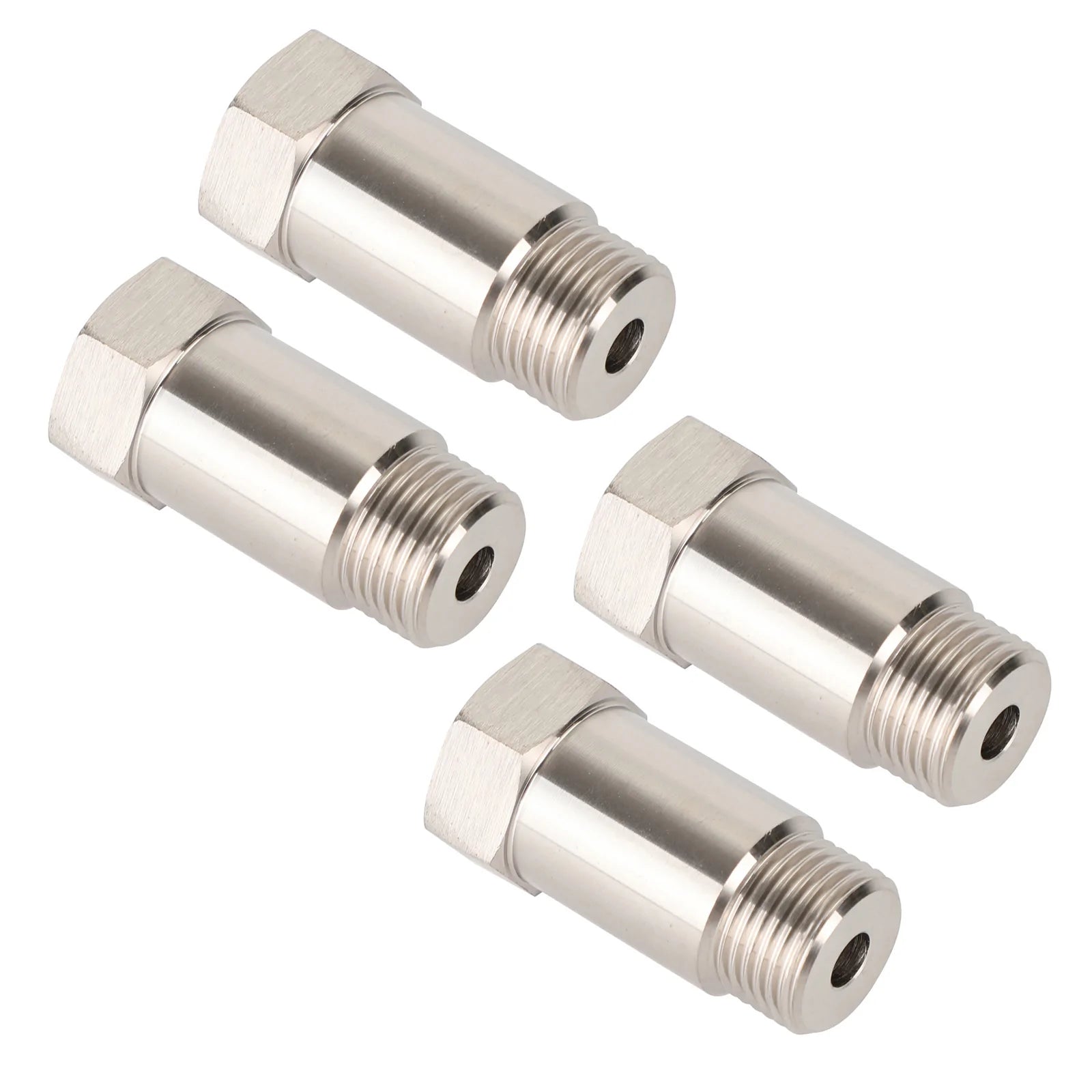 PALASER 4PCS M18*1.5 Cel Check Engine Light O2 Sensor Test Pipe Extension Extender Adapter Spacer 45mm