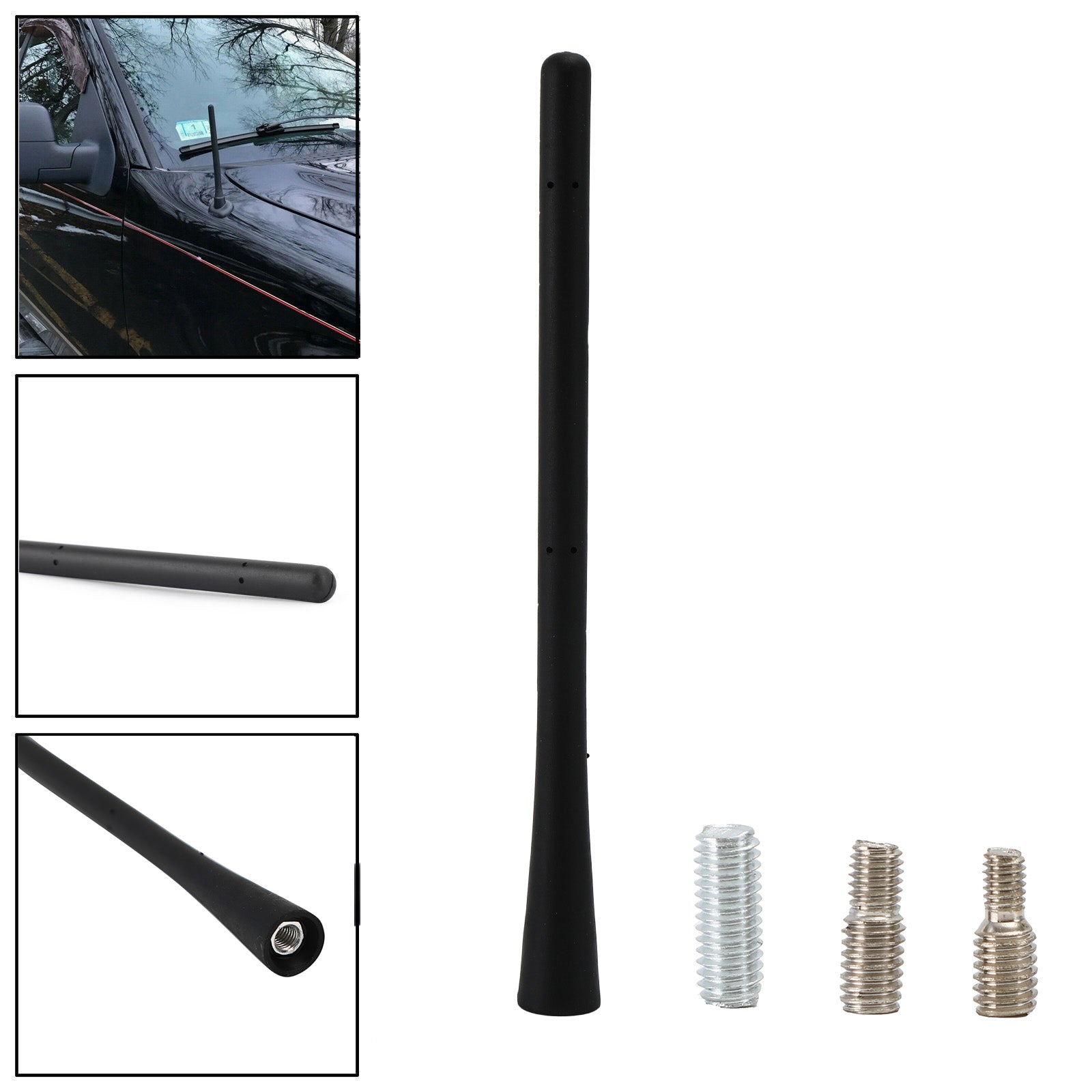 PALASER 7Inch Rubber Signal Antenna For Ford F150 F250 F350 & Ram 1500 2009-2019 - Image 3