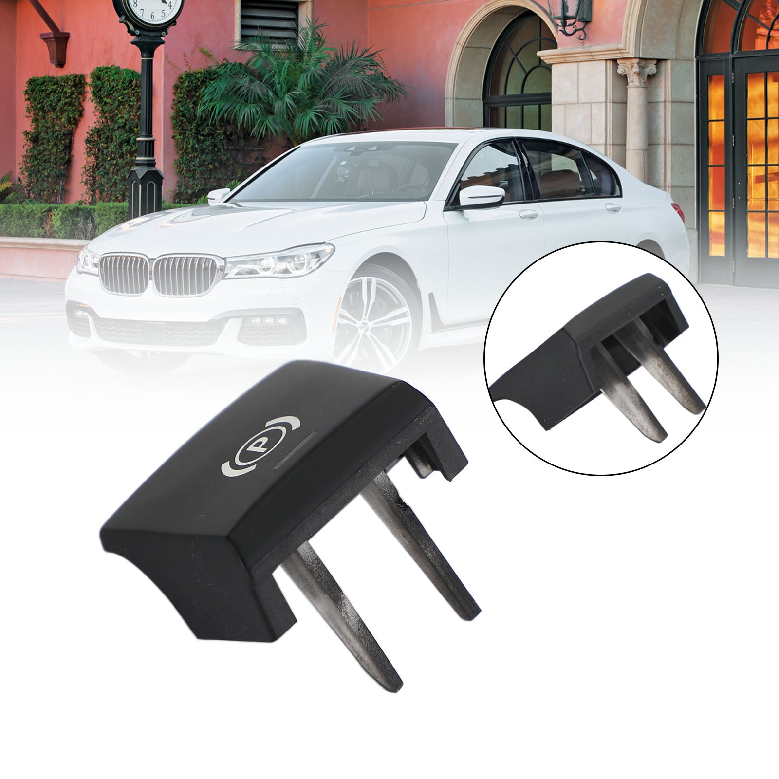 PALASER 2009-2017 BMW 5 7 F07 F10 F11 Parking Brake Switch Cover P Button Handbrake Cap - Image 4
