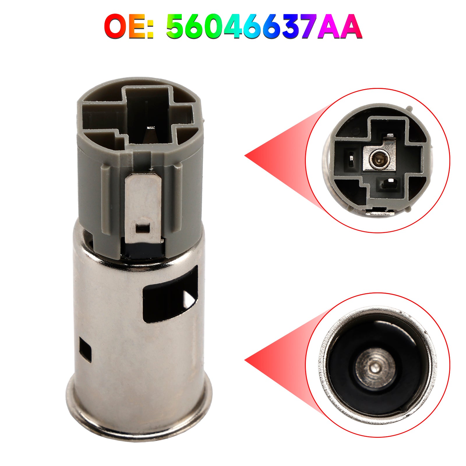 PALASER 2011-2024 Chrysler Dodge Jeep Ram Power Outlet Cigarette Lighter Socket 56046637AA 68476797AA - Image 2