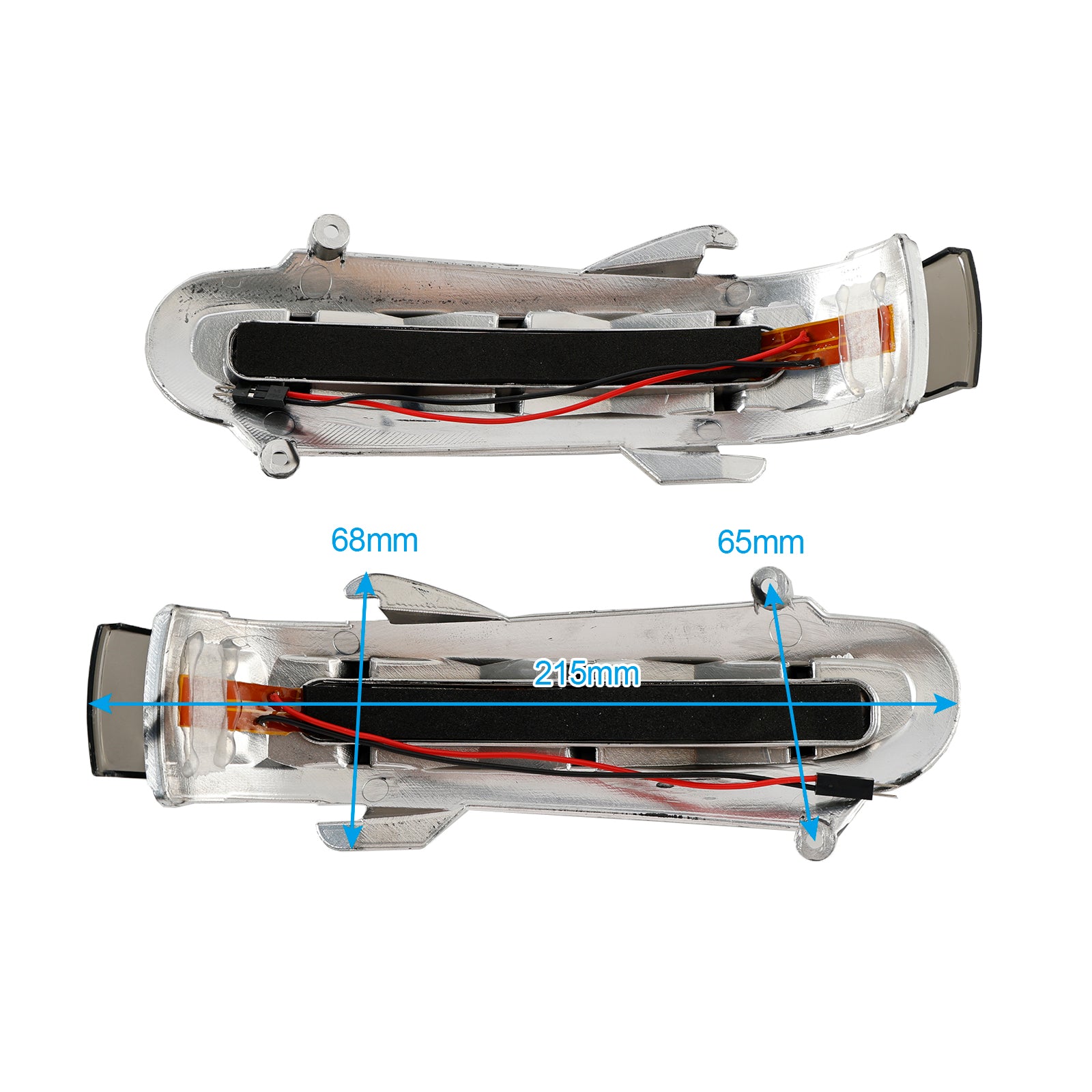 PALASER 1999-2003 Benz S W220 Cl W215 Gray Pair Side Mirror LED Turn Signal Light - Image 2