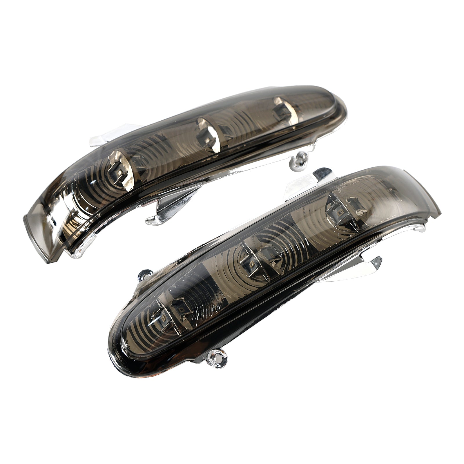 PALASER 1999-2003 Benz S W220 Cl W215 Gray Pair Side Mirror LED Turn Signal Light