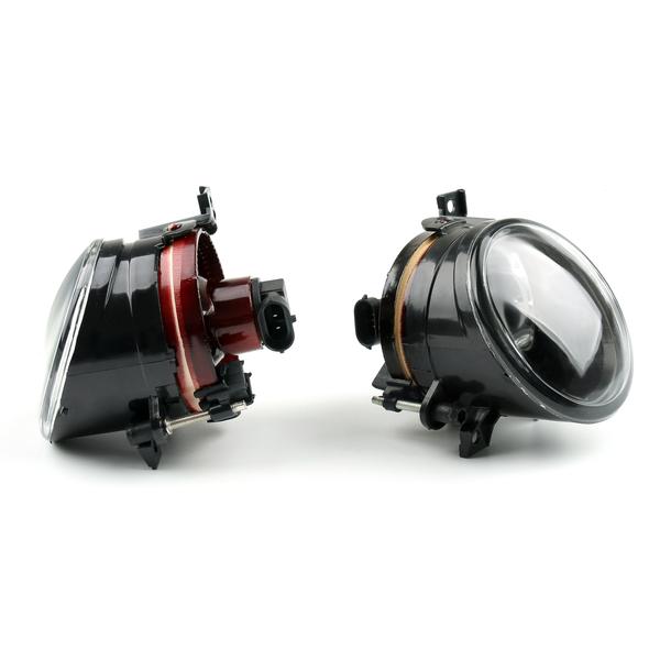 PALASER Pair Front Bumper Convex Lens Fog Light For Vw MK5 Golf Jetta Bora 2005-2010