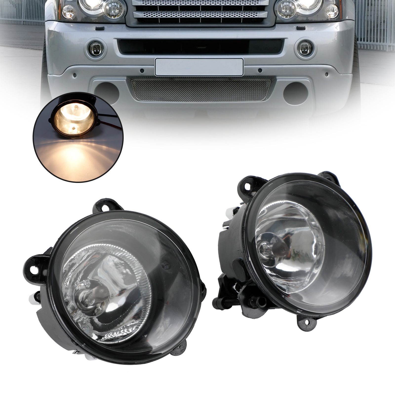 PALASER Fog Light Lamp For Land Rover Discovery 2003-2004 Range Rover 2006-2009 - Image 7