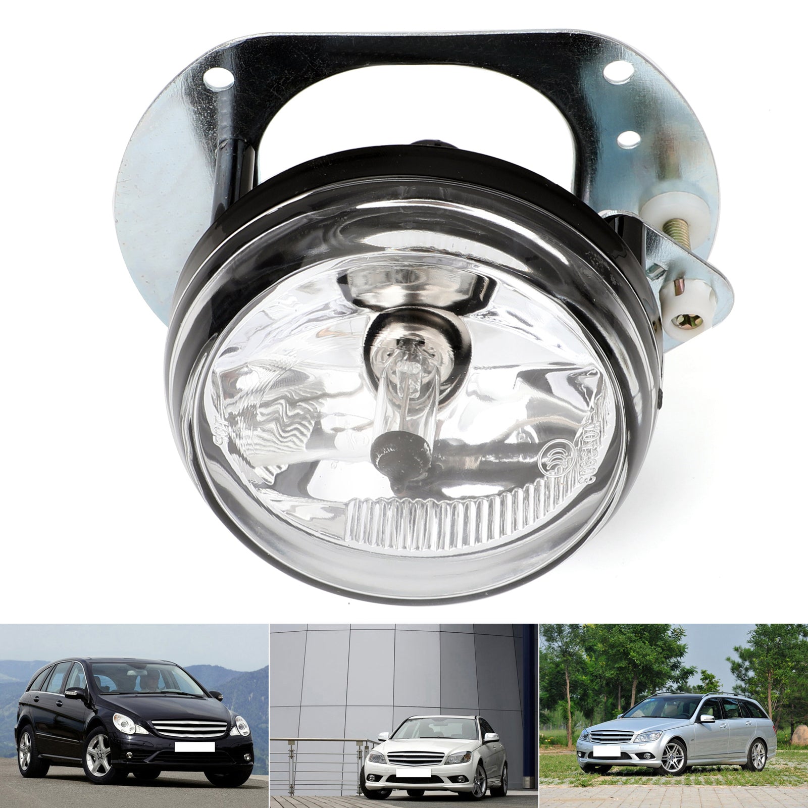 PALASER 2 PCS Bumper Fog Front Light Lamp W/bulb For 2008-2010 Benz C300 C63 Amg C350 - Image 8