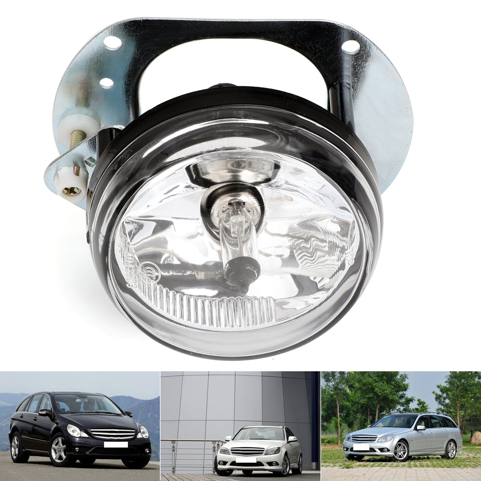PALASER 2 PCS Bumper Fog Front Light Lamp W/bulb For 2008-2010 Benz C300 C63 Amg C350 - Image 6
