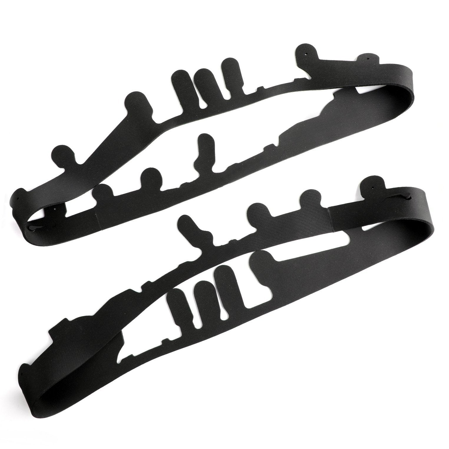 PALASER 2005-2013 C6 Corvette 2PCS Trim Gaskets For Headlight Lens Replacement Black
