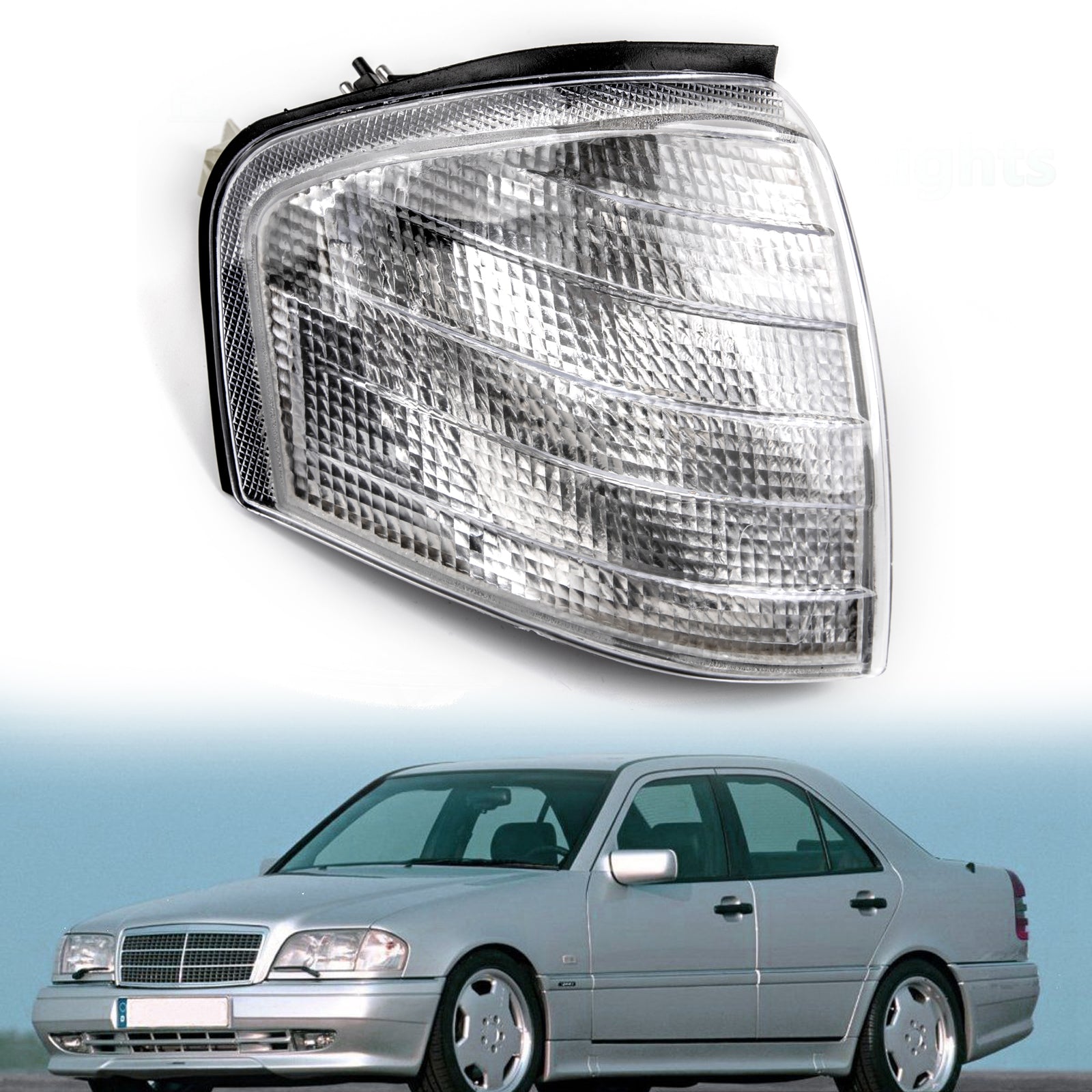 PALASER 1994-2000 Class C Signal Turn W202 Lamps Lights Corner Mercedes Pair For Benz - Image 8