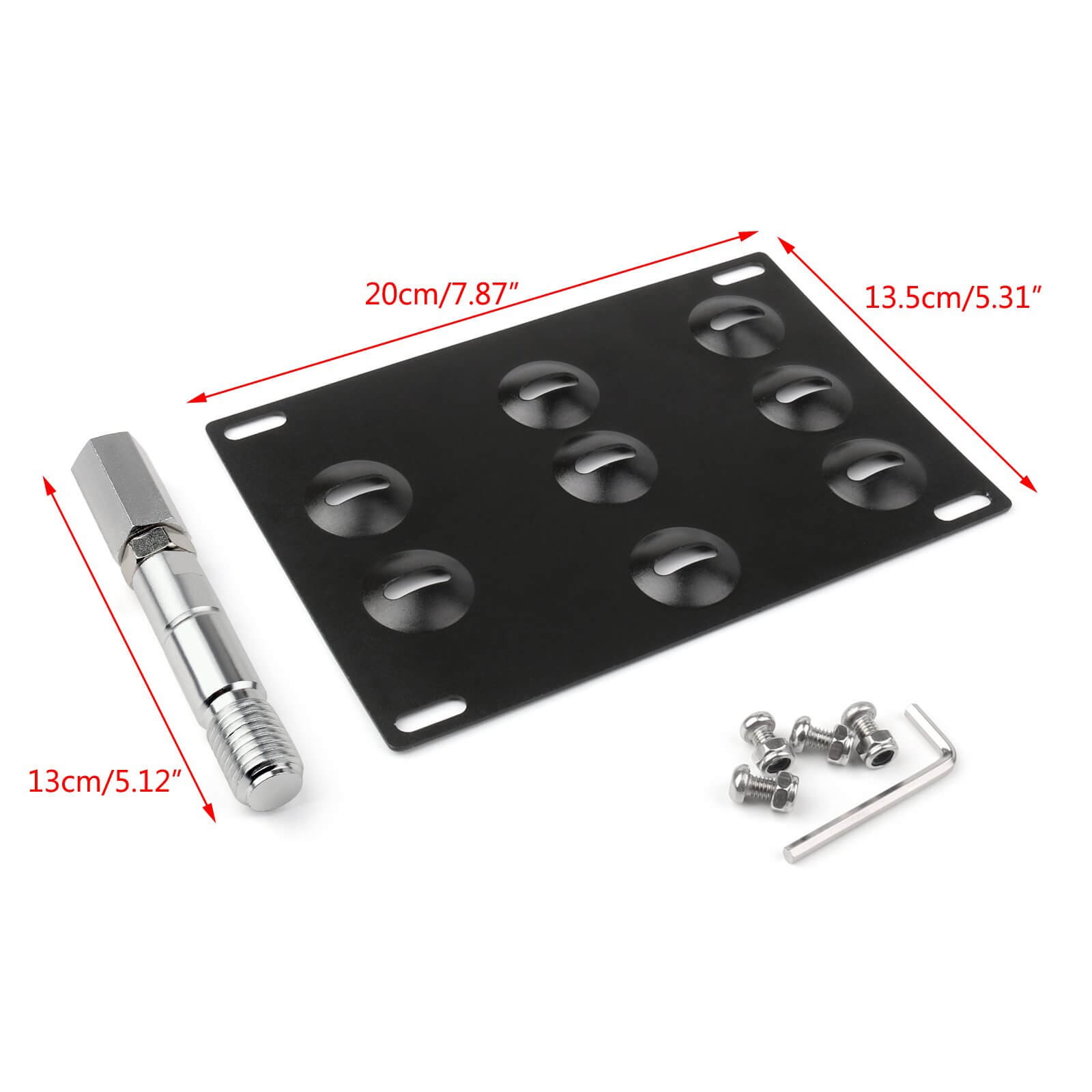 PALASER Bumper Tow Hook License Plate Mount Bracket Holder For Mazda 3 Mazda 6 CX5 MX5 - Image 2