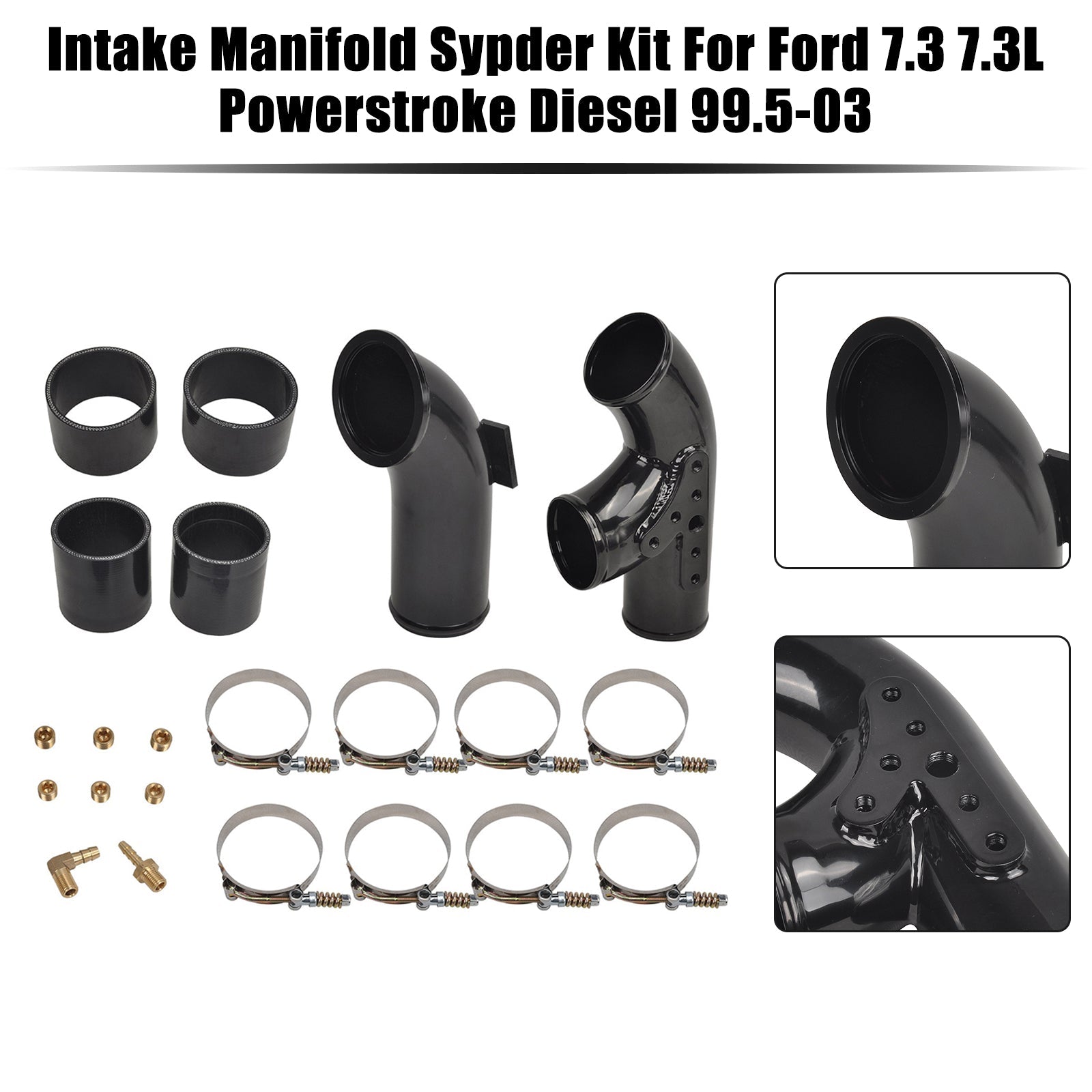 PALASER 1999-2003 Ford 7.3 7.3L Powerstroke Diesel Intake Manifold Sypder Kit - Image 4