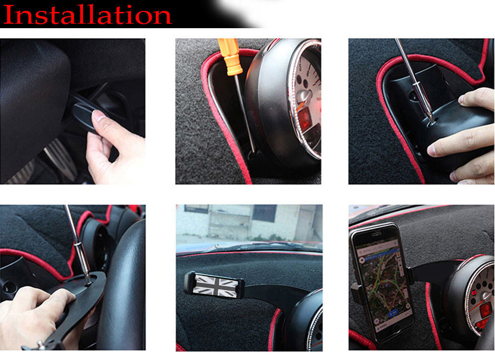 PALASER Mini Cooper F54 F55 F56 Gy 360 Degree Rotation Car Phone Mount Cradle Holder Stand - Image 4
