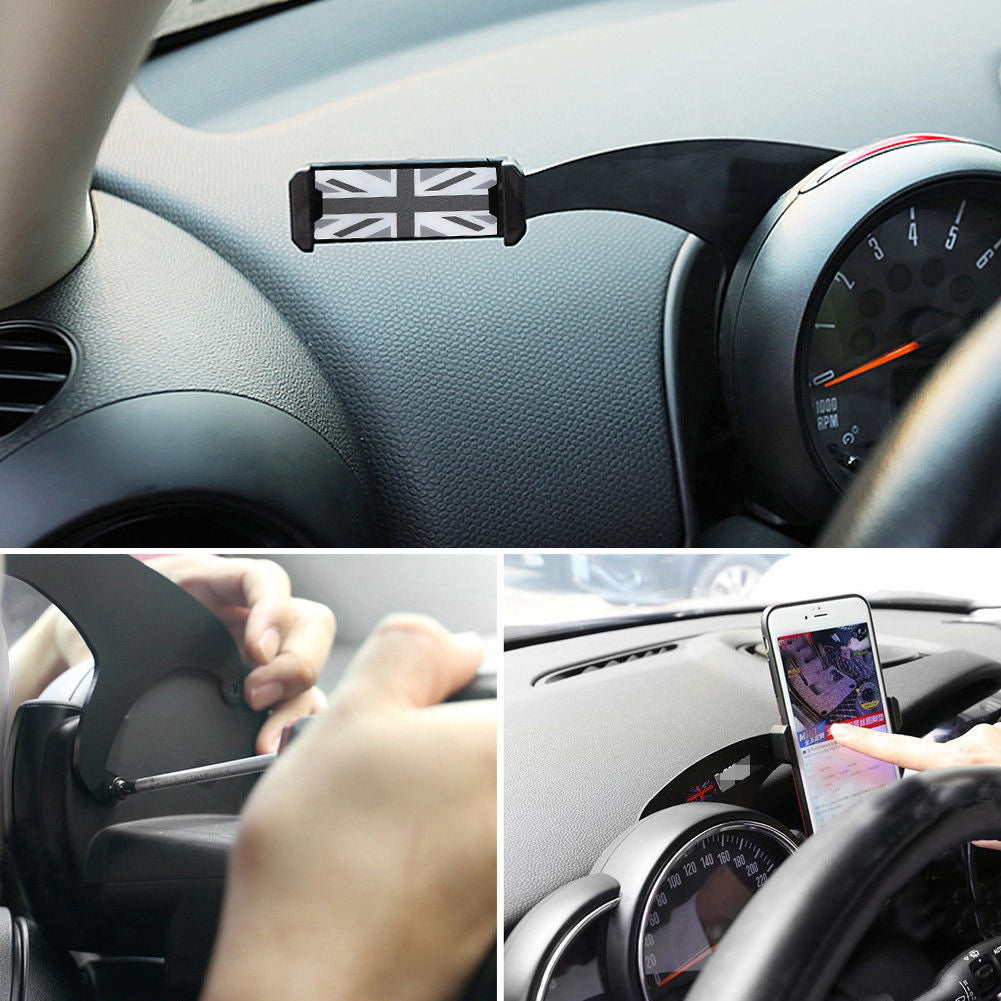 PALASER Mini Cooper F54 F55 F56 Gy 360 Degree Rotation Car Phone Mount Cradle Holder Stand - Image 5