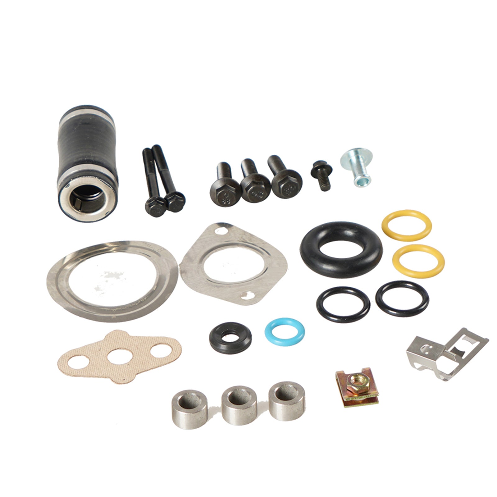 PALASER 2003-2010 Ford 6.0 6.0L F250 F350 EGR Cooler Intake Manifold Gasket Set With Hose
