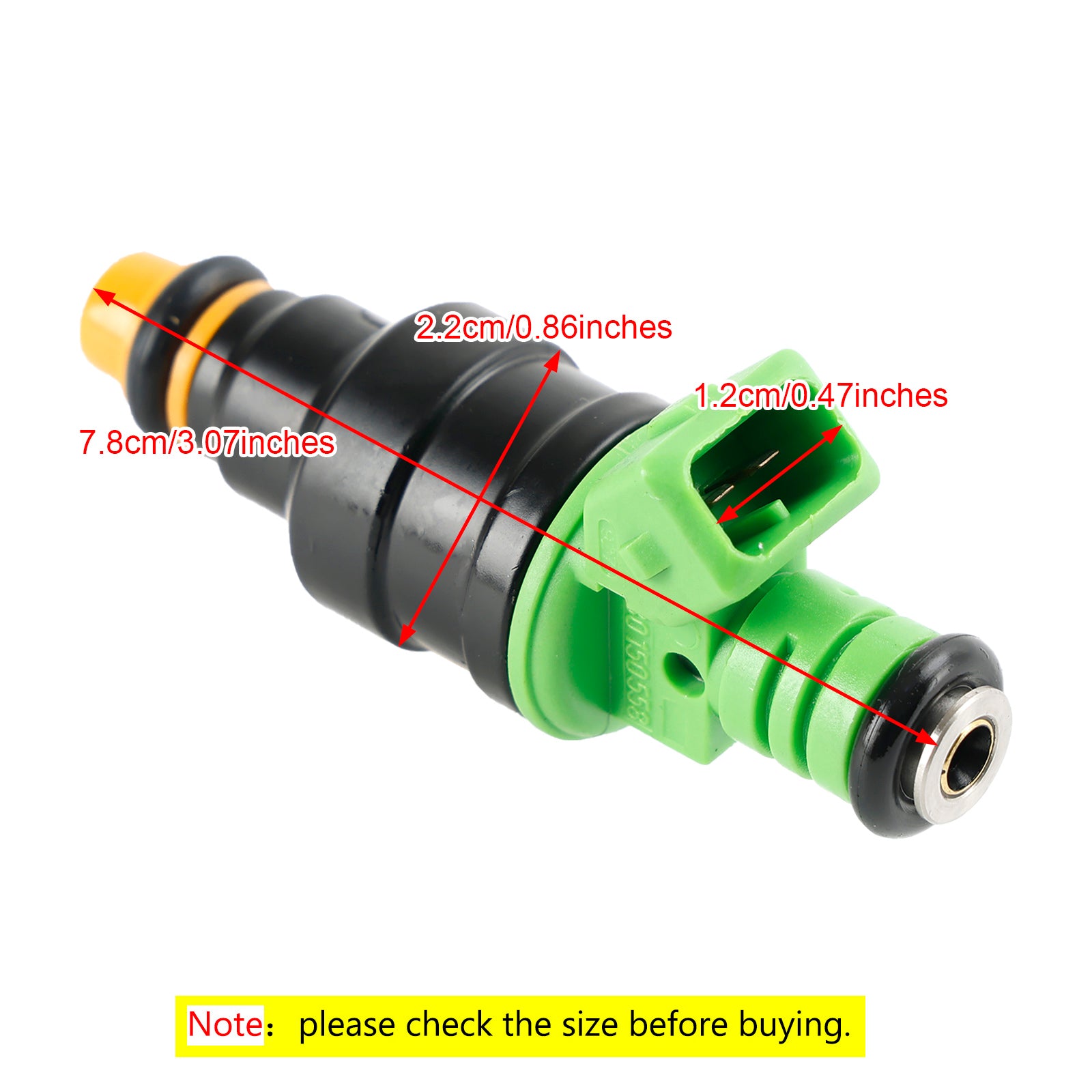 PALASER 1994-1996 Chevrolet Impala 8PCS 0280150558 0280155968 42lbs Green Top Racing Fuel Injector - Image 7
