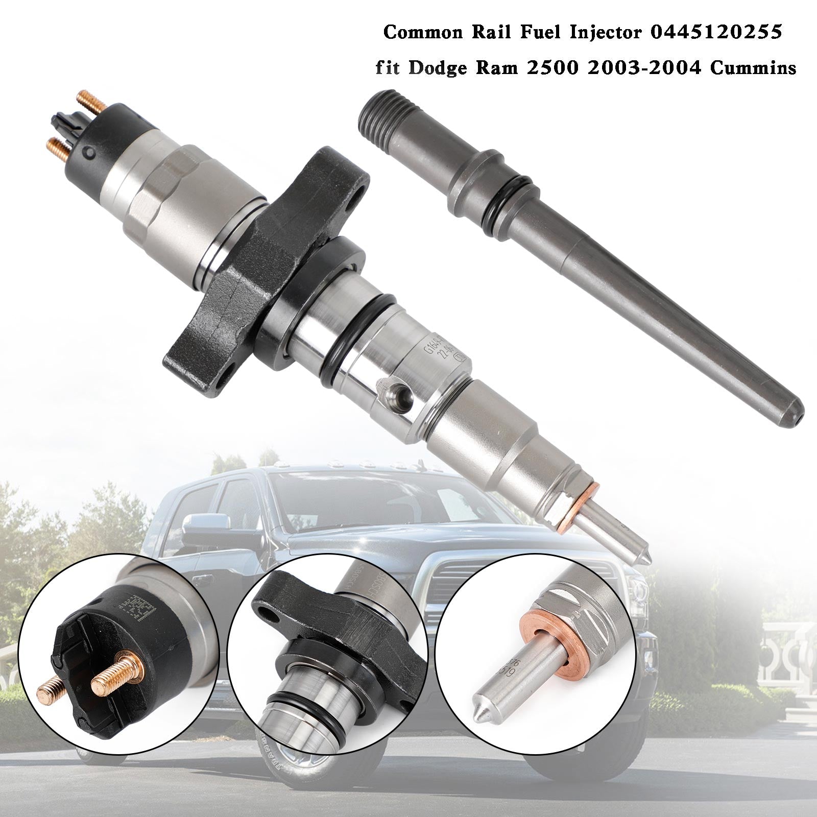 PALASER 2003 Dodge Pick-up Truck 5.9L Diesel Common Rail Fuel Injector 0445120255 5263318 044512010 0445120113 0986435503 - Image 8