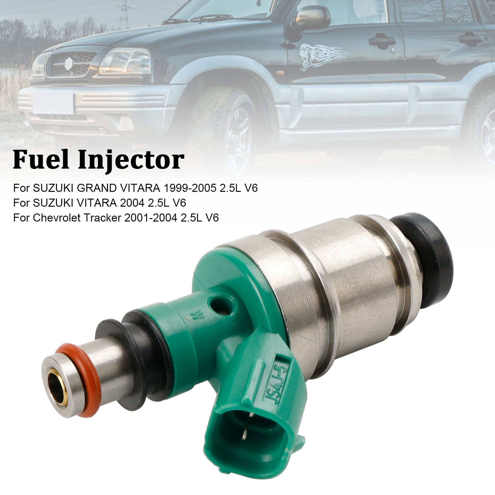 PALASER 1999-2005 Suzuki Grand Vitara 2.5L V6 Fuel Injector 15710-67D00 JS4J-5 - Image 7