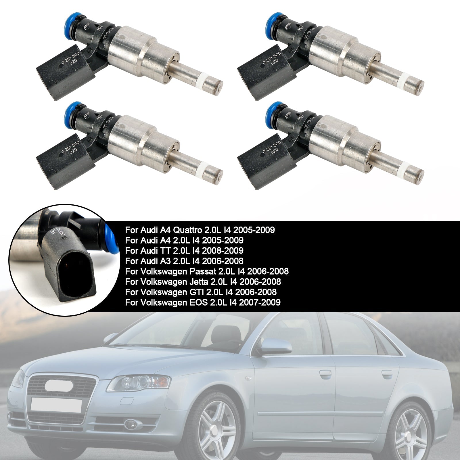 PALASER 2006-2008 Volkswagen Passat 2.0L I4 Fuel Injector 06F906036A 0261500024 - Image 18