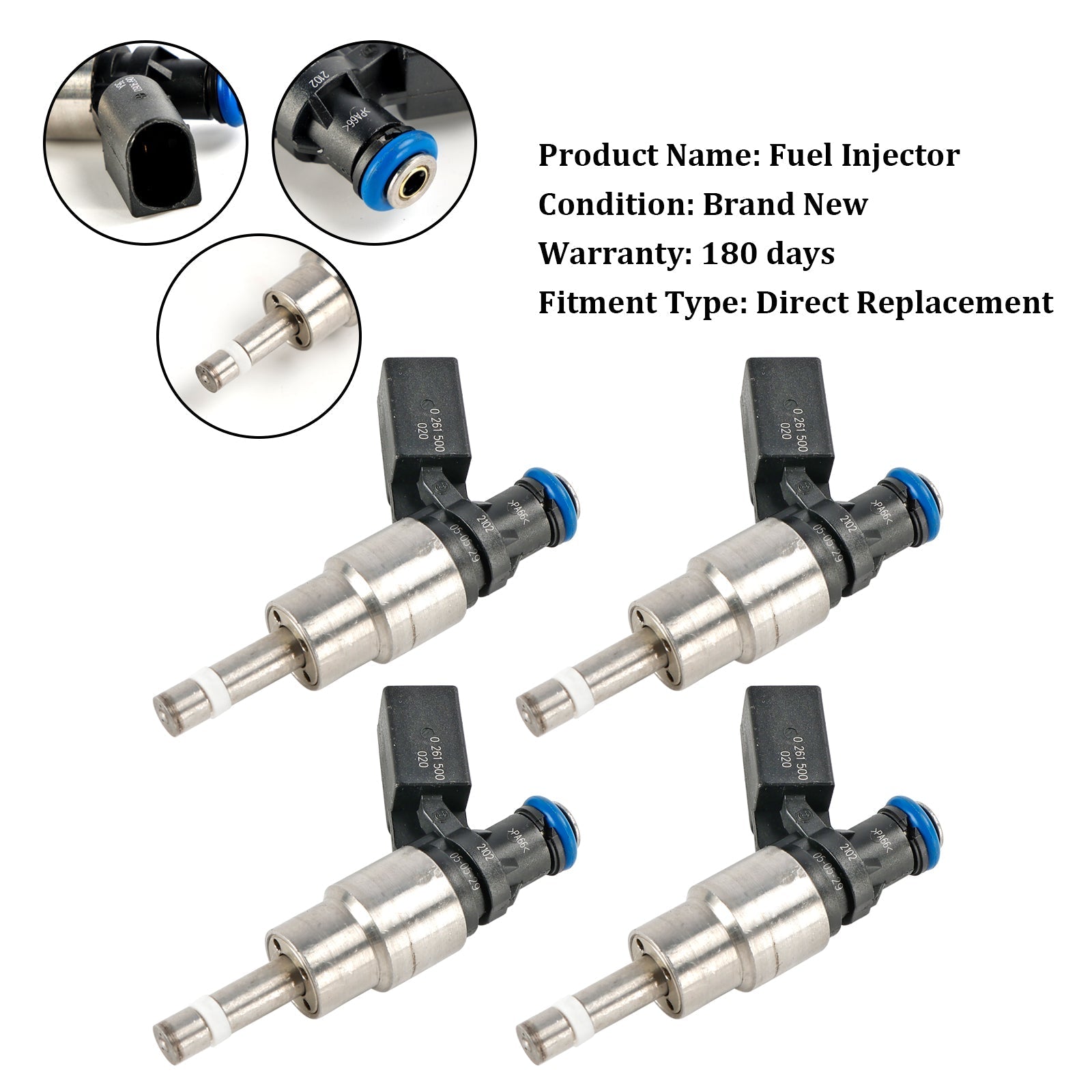 PALASER 2005-2009 Audi A4 2.0L I4 Fuel Injector 06F906036A 0261500021 - Image 22
