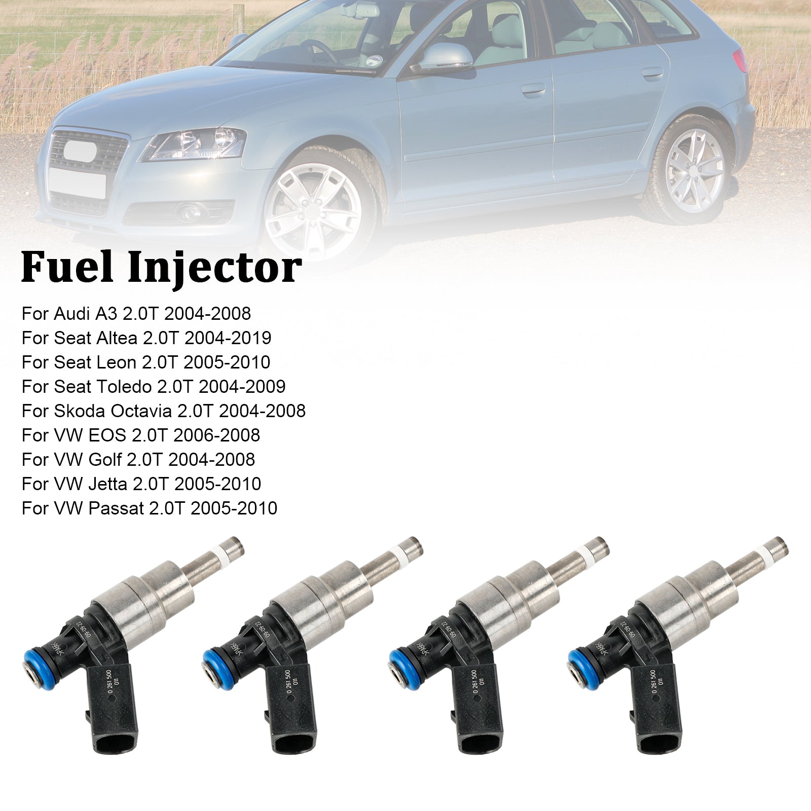 PALASER 2005-2010 Vw Passat 2.0T Fuel Injector 0261500011 06F906044D - Image 17
