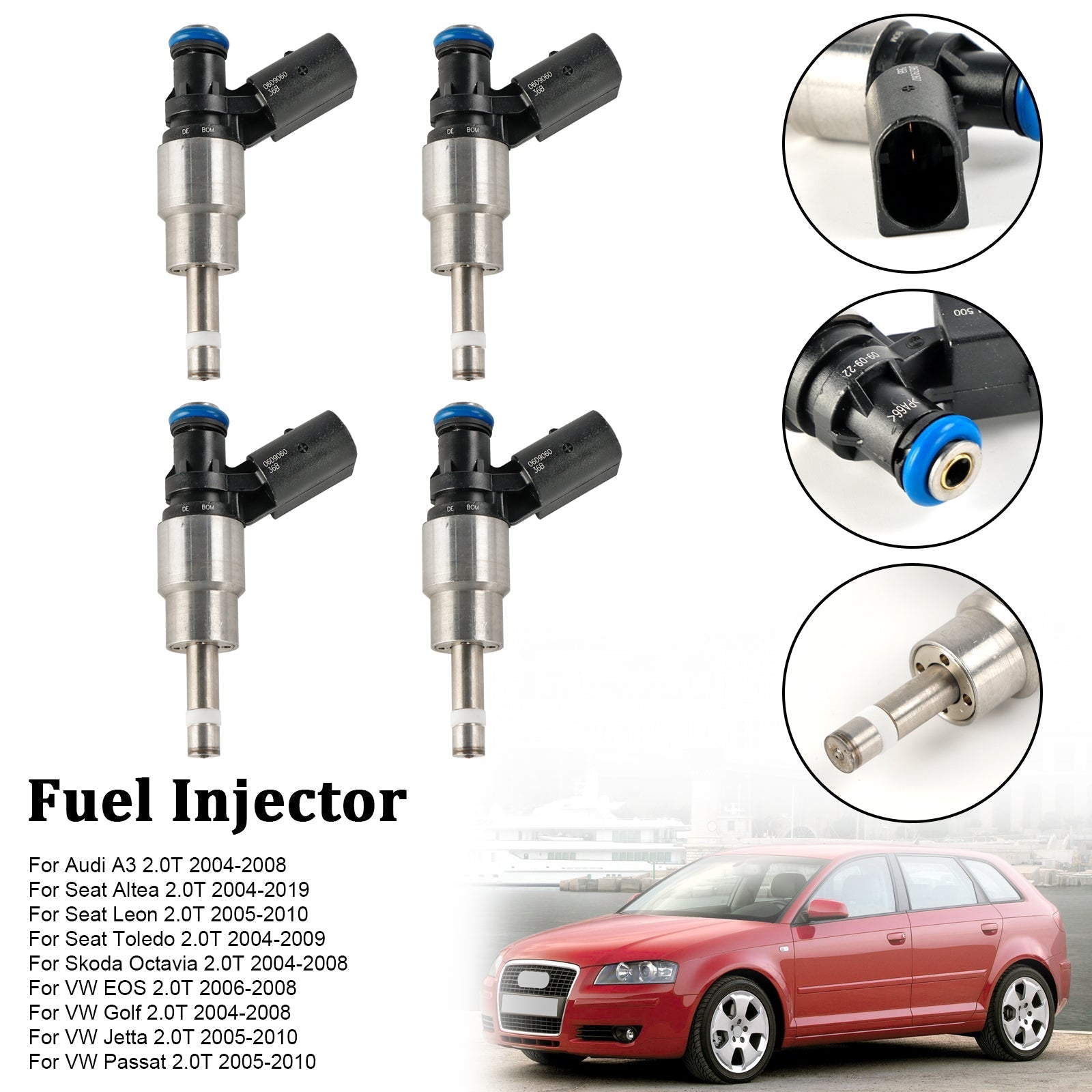 PALASER 2004-2008 Vw Golf 2.0T Fuel Injector 0261500011 06F906042D - Image 20