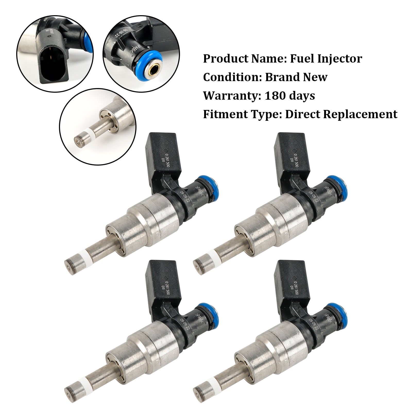 PALASER 2004-2008 Audi A3 2.0T Fuel Injector 0261500011 06F906036D - Image 22