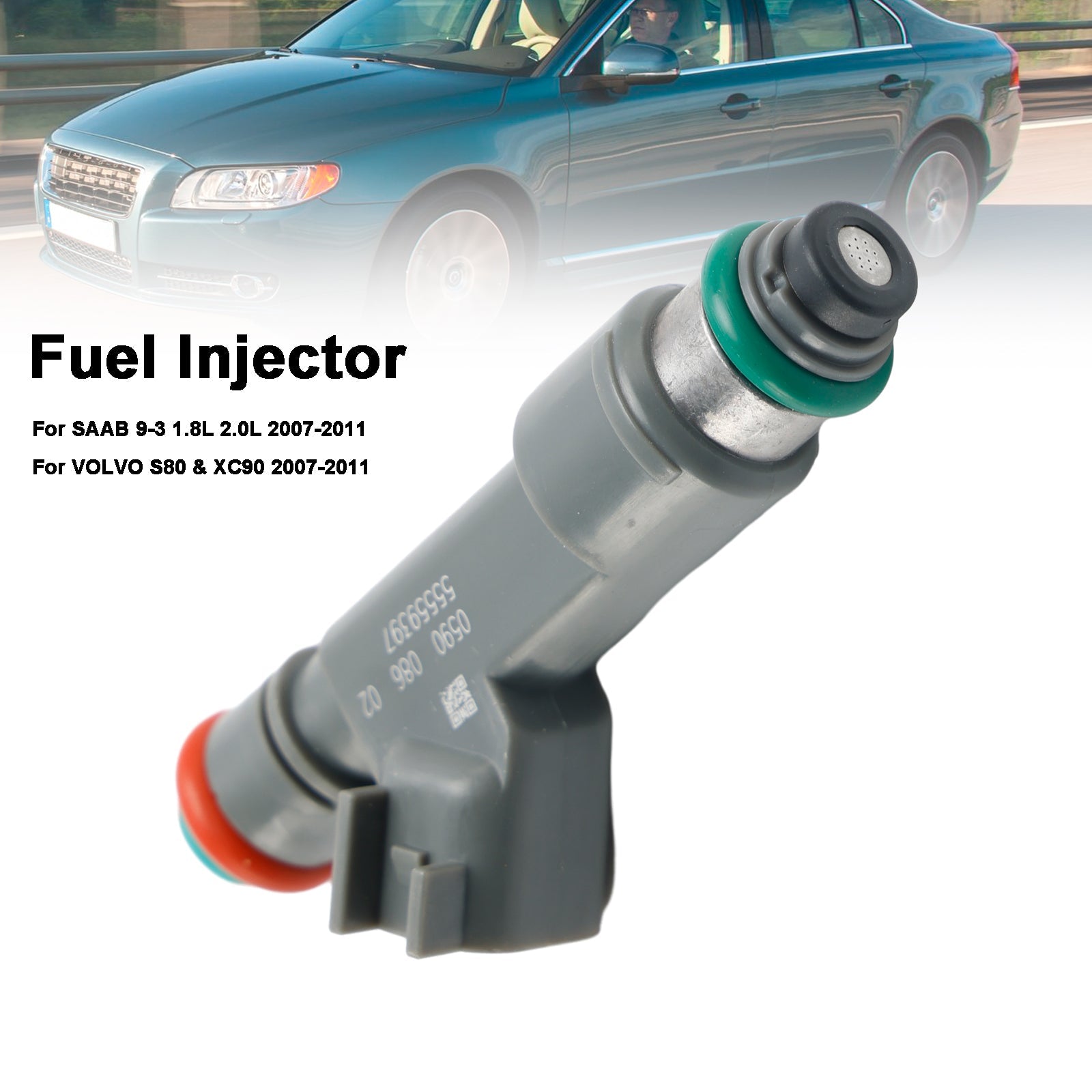 PALASER 2007-2011 Saab 9-3 1.8L 2.0L Volvo S80 & XC90 Fuel Injector 55559397 8653608 - Image 5