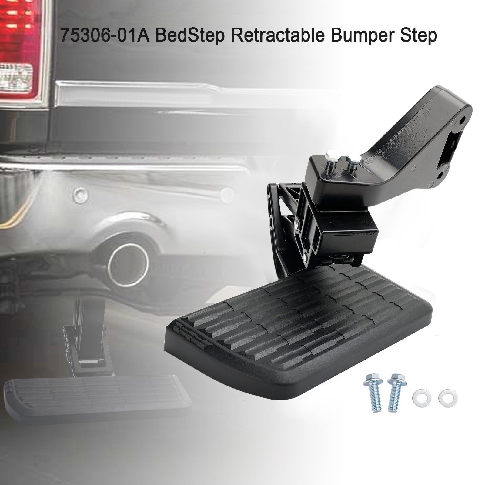 PALASER 13-18 Dodge Ram 2500/350 75306-01A Bedstep Retractable Bumper Step - Image 9
