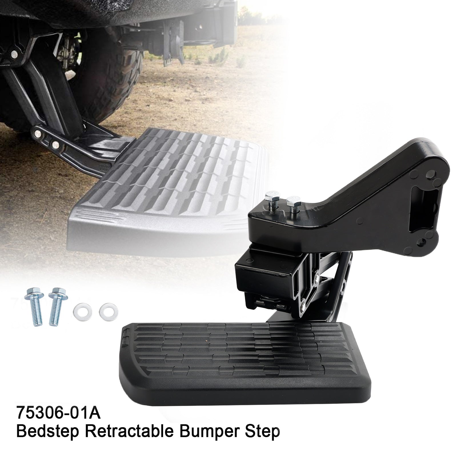 PALASER 13-18 Dodge Ram 2500/350 75306-01A Bedstep Retractable Bumper Step - Image 10