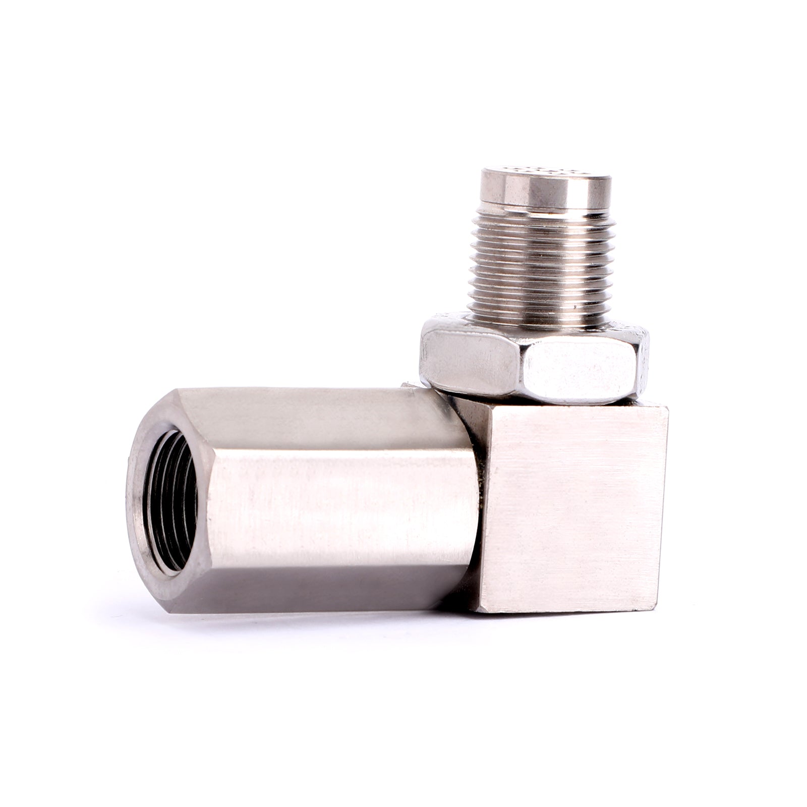 PALASER 90° O2 Oxygen Sensor Spacer Engine Light Cel Check Bung Mini Catalytic Converter Euro 5 Standard