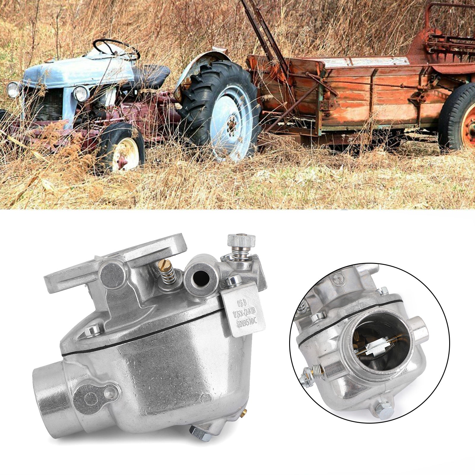 PALASER Carburetor For Ford Tractor 2N 8N 9N TSX33 8N9510C-HD New For Marvel Schebler - Image 8