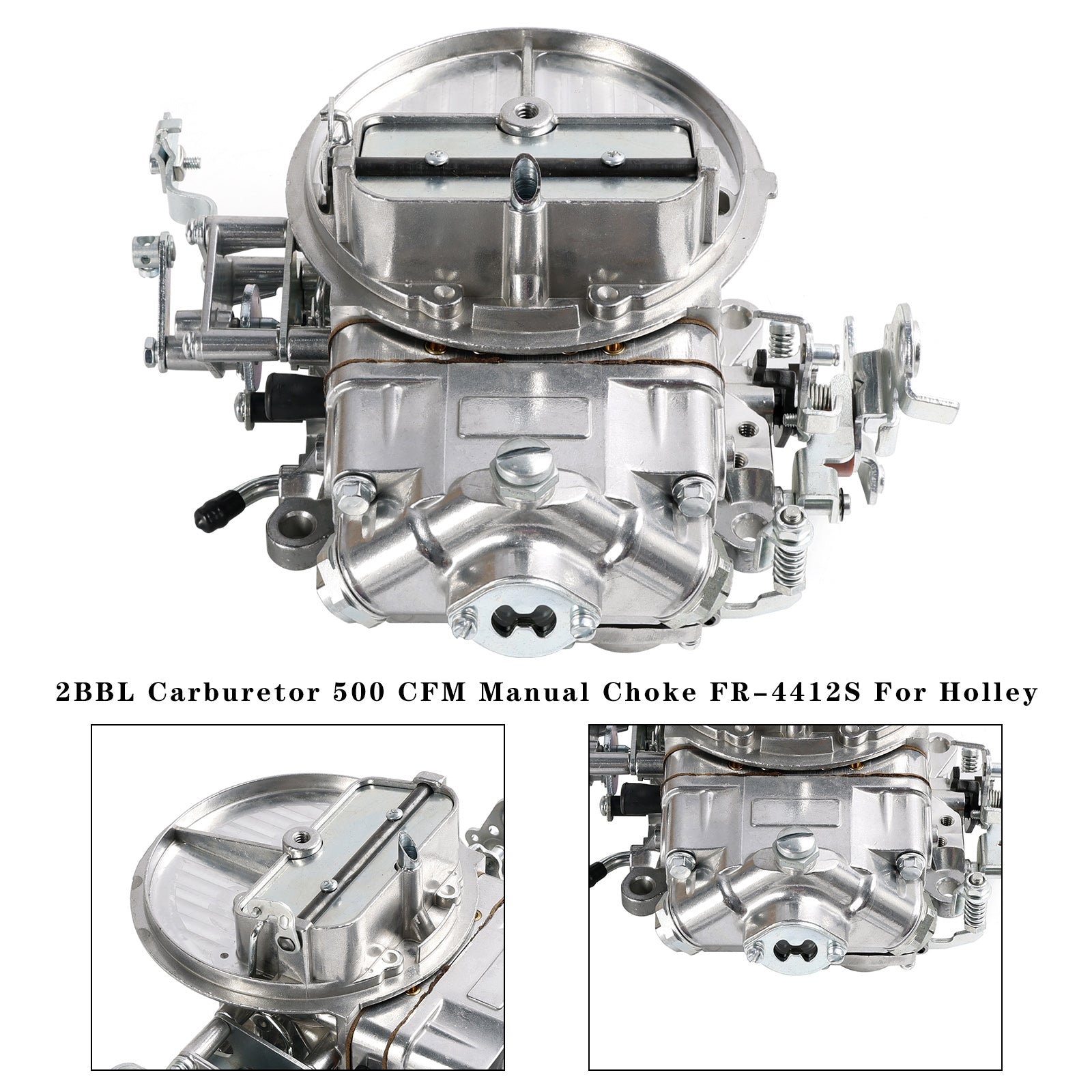 PALASER Holley 2BBL Carburetor 500 Cfm Manual Choke FR-4412S - Image 5