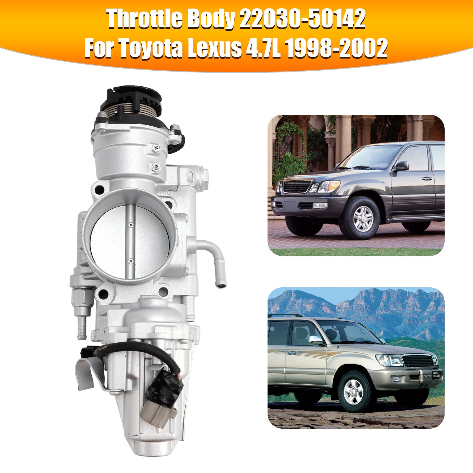 PALASER 1998-2002 Toyota Land Cruiser Lexus LX470 4.7L V8 Throttle Body 22030-50142 22030-50141 22030-50140 - Image 9