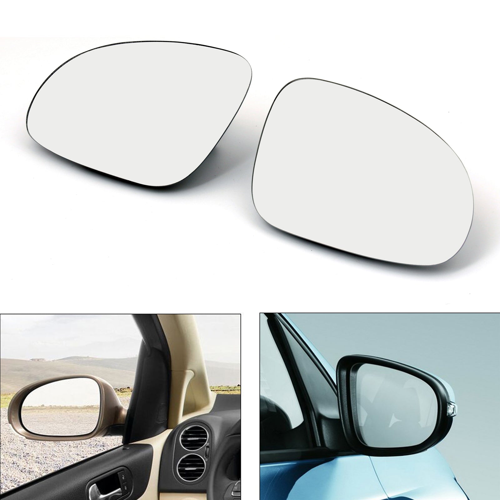 PALASER Vw Golf Gti Jetta MK5 Passat B6 Door Mirror Left Right Glass Heated W/holder - Image 3