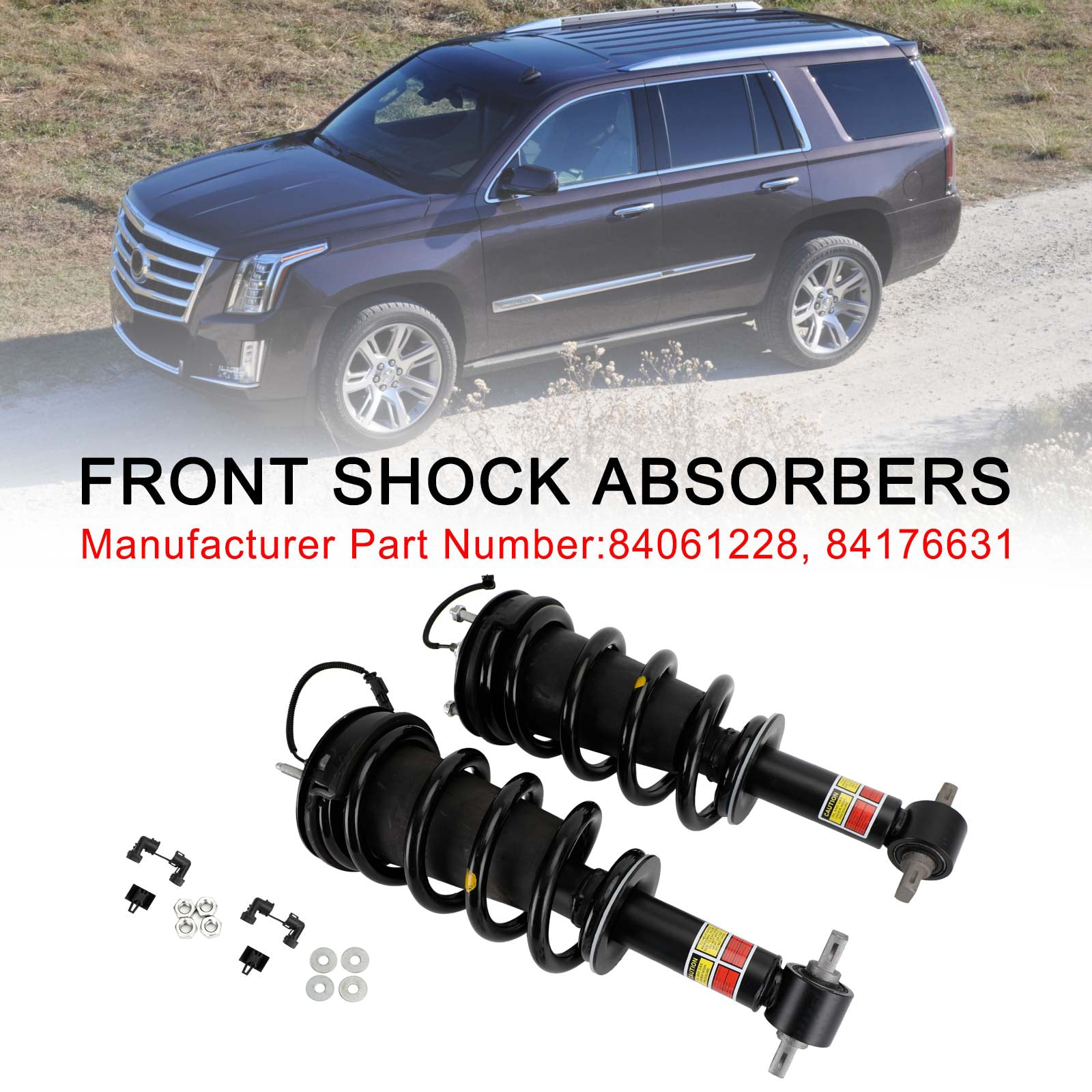 PALASER 2015-2020 Cadillac Escalade 84061228 Pair Front Shock Absorber Strut Assys 84176631 23312167 23317180 84977478 - Image 9