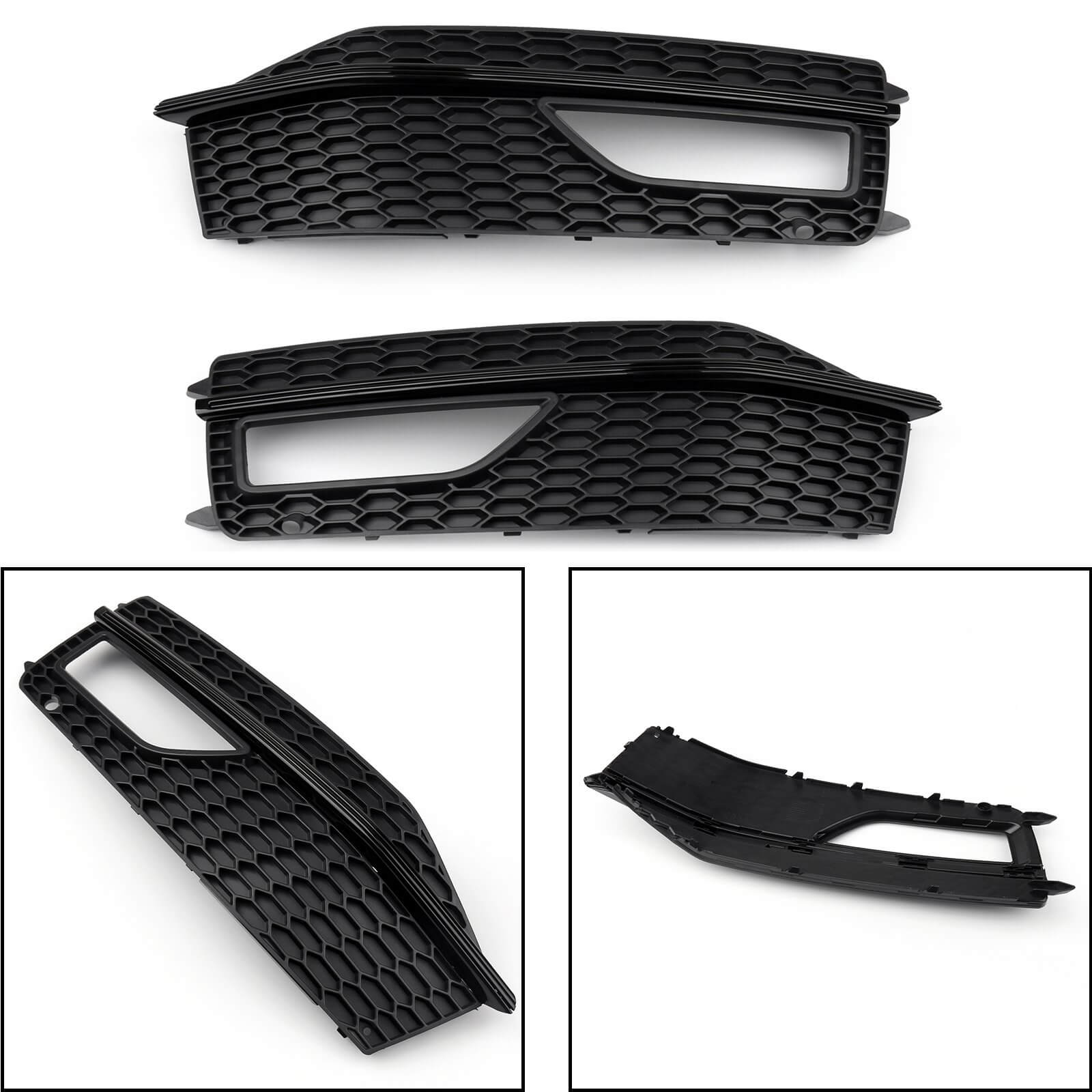 PALASER 2013-2015 Audi A4 S-line S4 Bumper Fog Light Lamp Cover Grille Grill