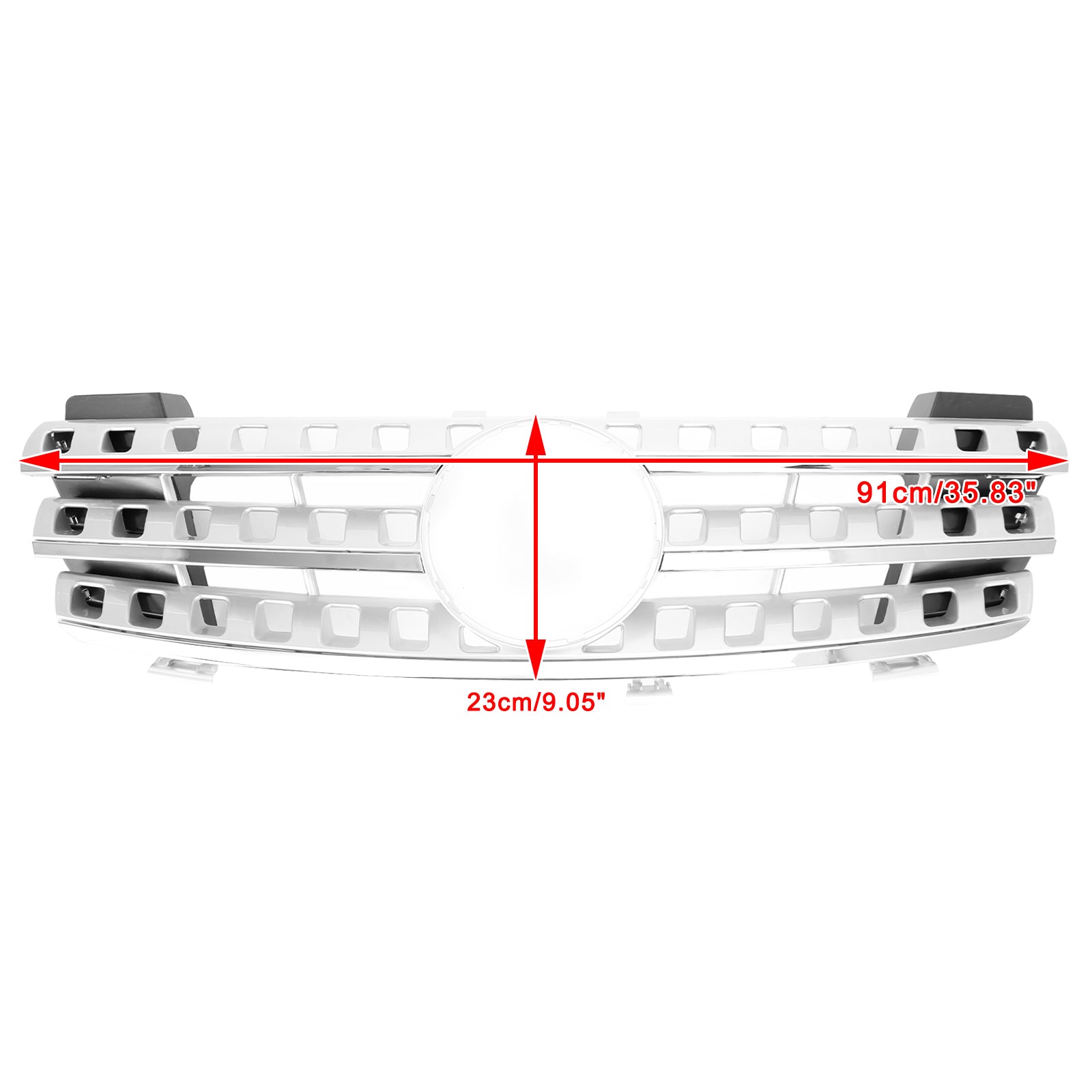 PALASER 2005-2008 Benz Ml-class W164 Front Grille Grill Chrome - Image 2
