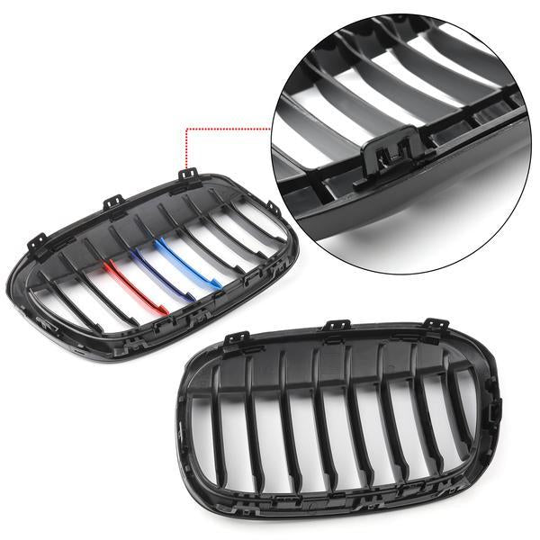 PALASER 1Pair Front Kidney Grill Grille For 2016+ BMW F48 F49 X1 - Image 3