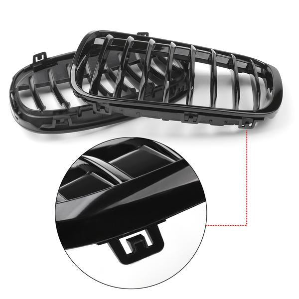 PALASER 1Pair Front Kidney Grill Grille For 2016+ BMW F48 F49 X1 - Image 4