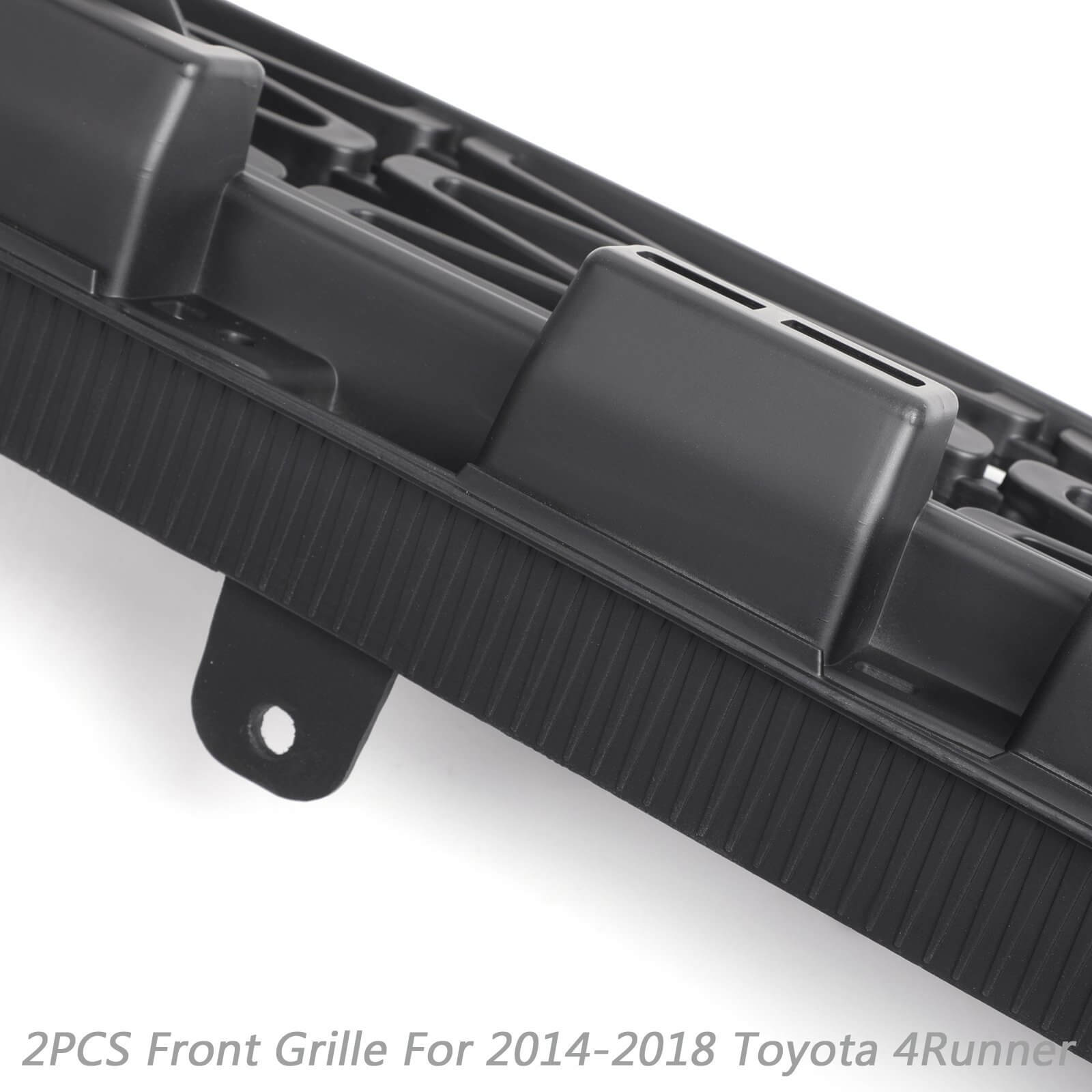 PALASER No Need To Drill Version 2014-2019 4Runner Trd Pro 2 Piece Front Bumper Grille PZ323-35056 PZ327-35053 Grill Replacement+gray - Image 6