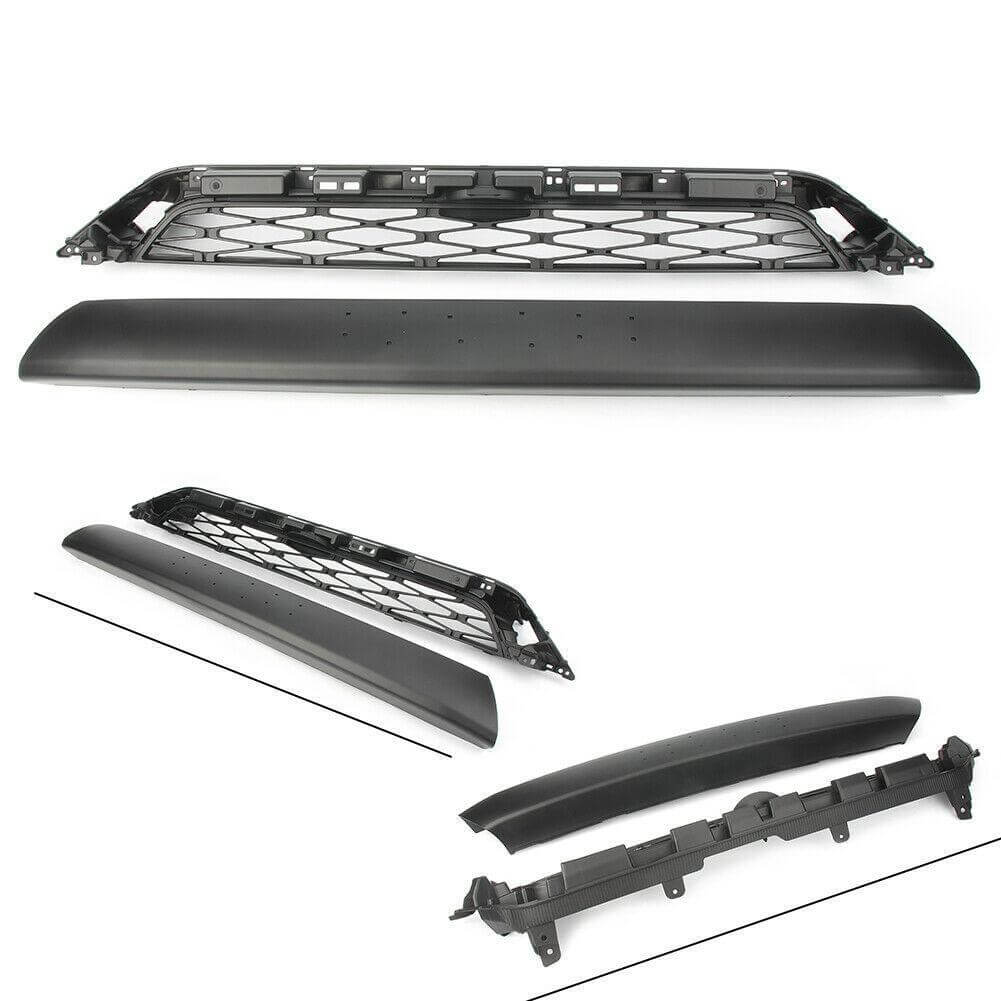 PALASER No Need To Drill Version 2014-2019 4Runner Trd Pro 2 Piece Front Bumper Grille PZ323-35056 PZ327-35053 Grill Replacement+gray - Image 4