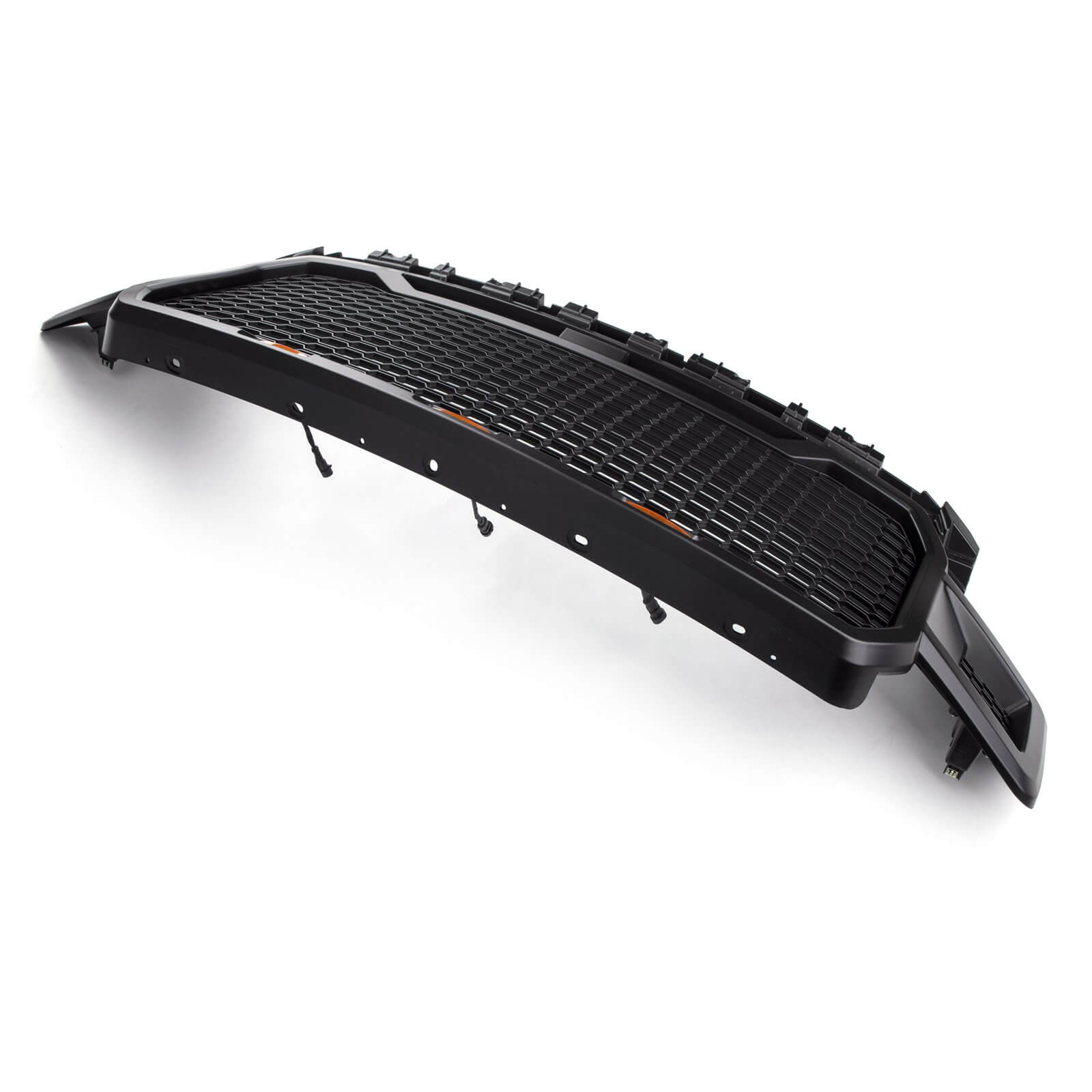 PALASER 18-20 Ford F150 Honeycomb Grill Amber LED Raptor Style Grill Repalcment - Image 5