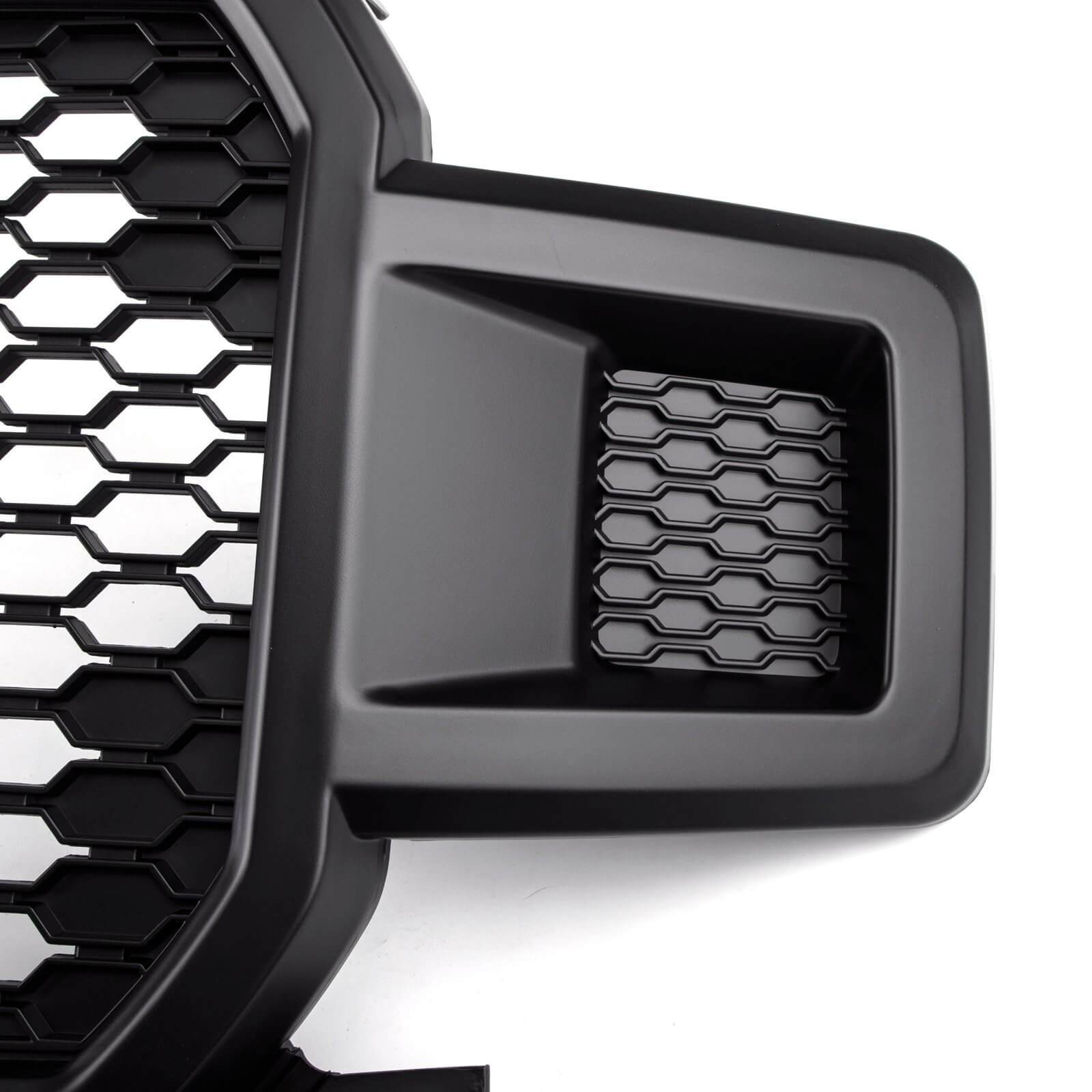 PALASER 18-20 Ford F150 Honeycomb Grill Amber LED Raptor Style Grill Repalcment - Image 7