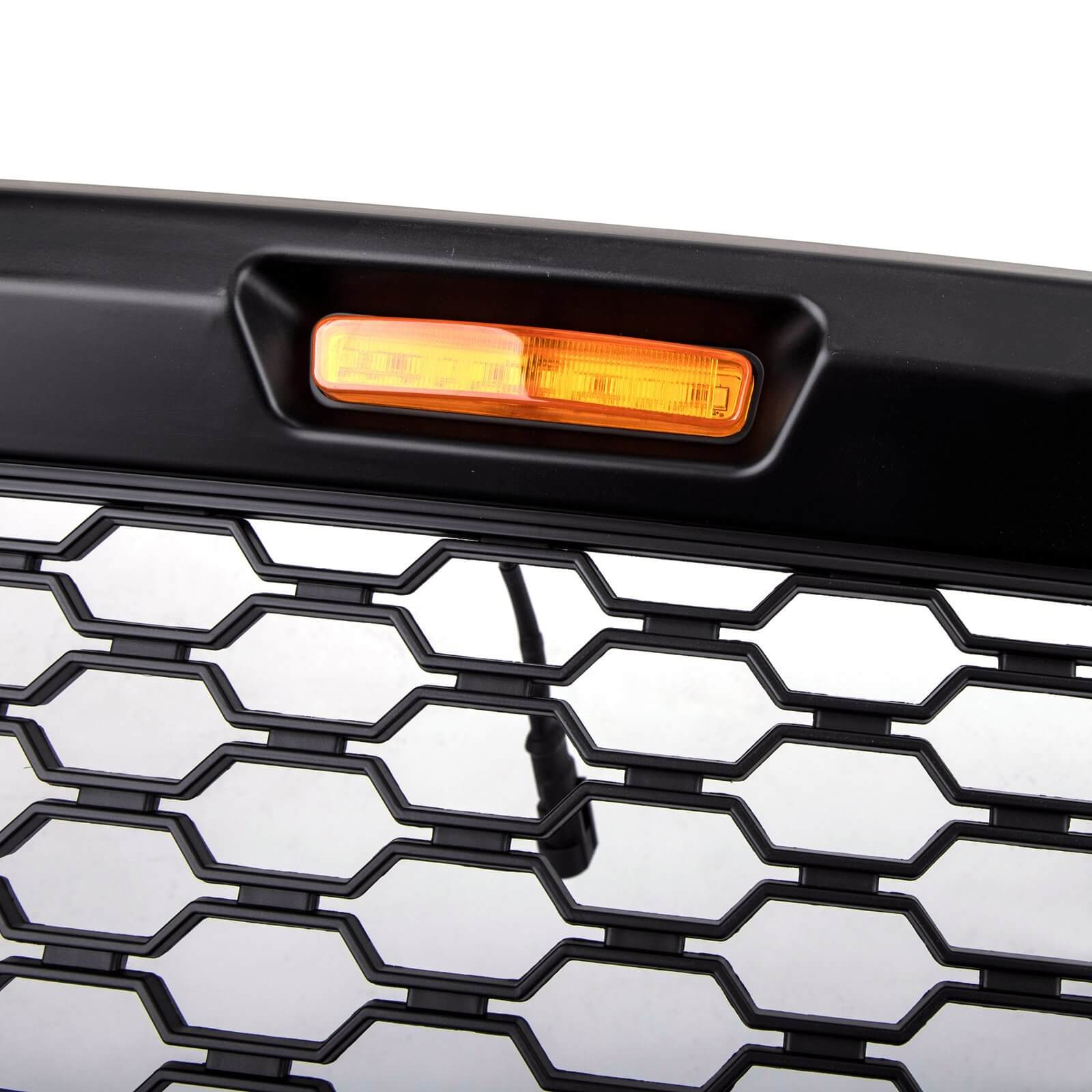 PALASER 18-20 Ford F150 Honeycomb Grill Amber LED Raptor Style Grill Repalcment - Image 8