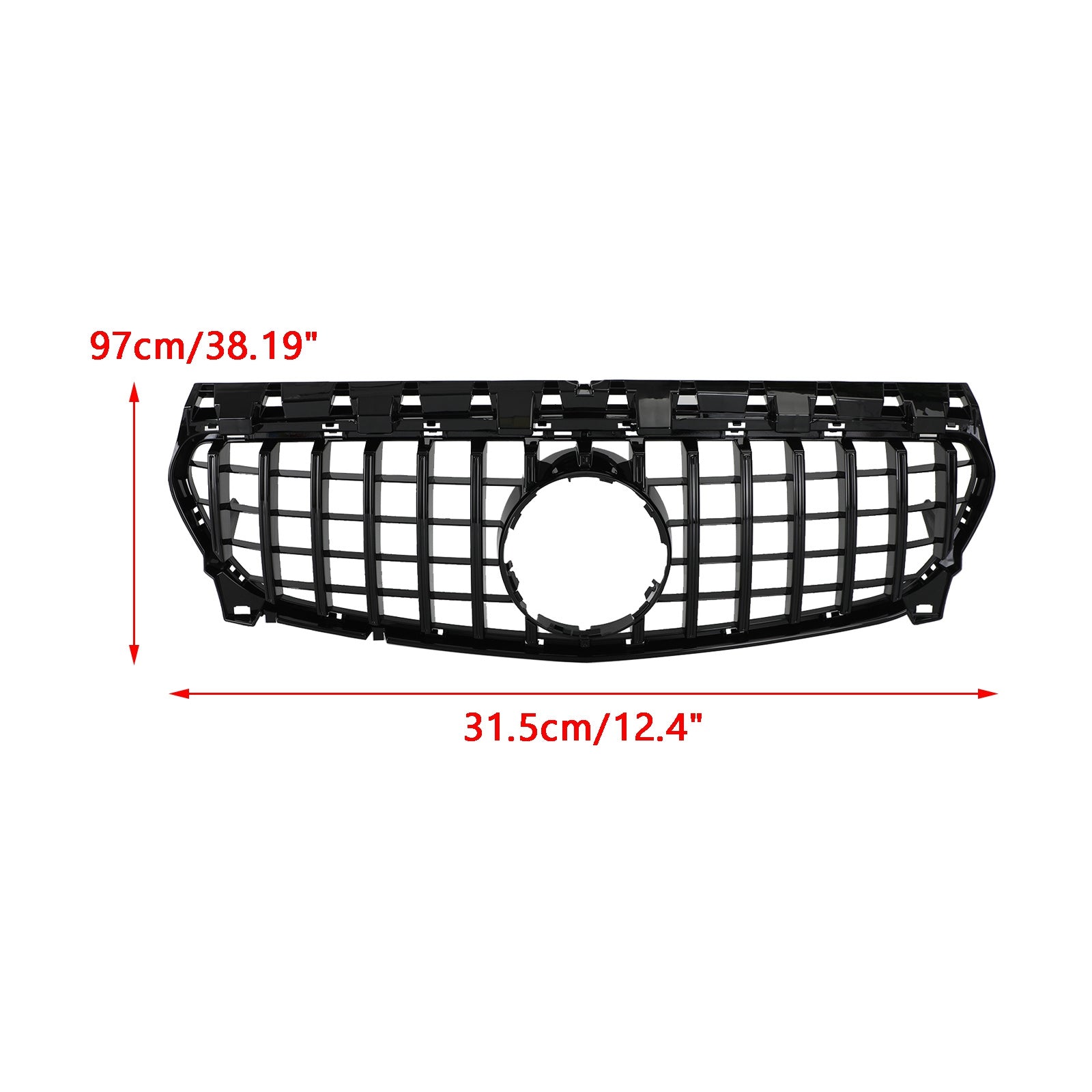 PALASER Gt-r Style Front Bumper Grill For 2013-2019 Benz W117 CLA180 CLA200 CLA250 CLA260 CLA45 - Image 2